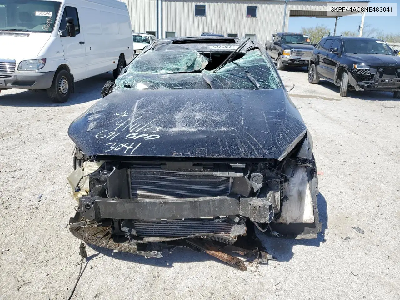 2022 Kia Forte Gt VIN: 3KPF44AC8NE483041 Lot: 53264325