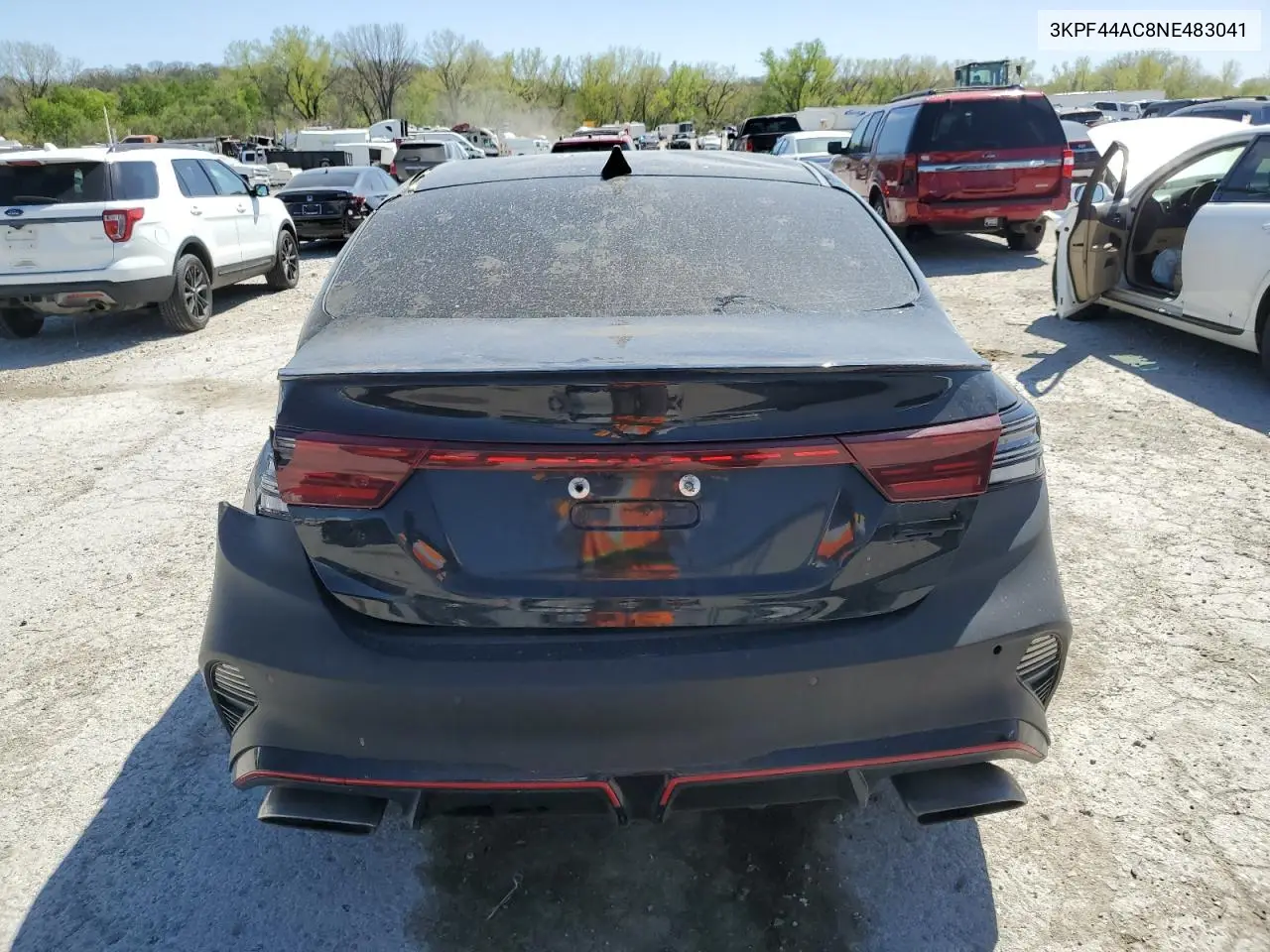 2022 Kia Forte Gt VIN: 3KPF44AC8NE483041 Lot: 53264325