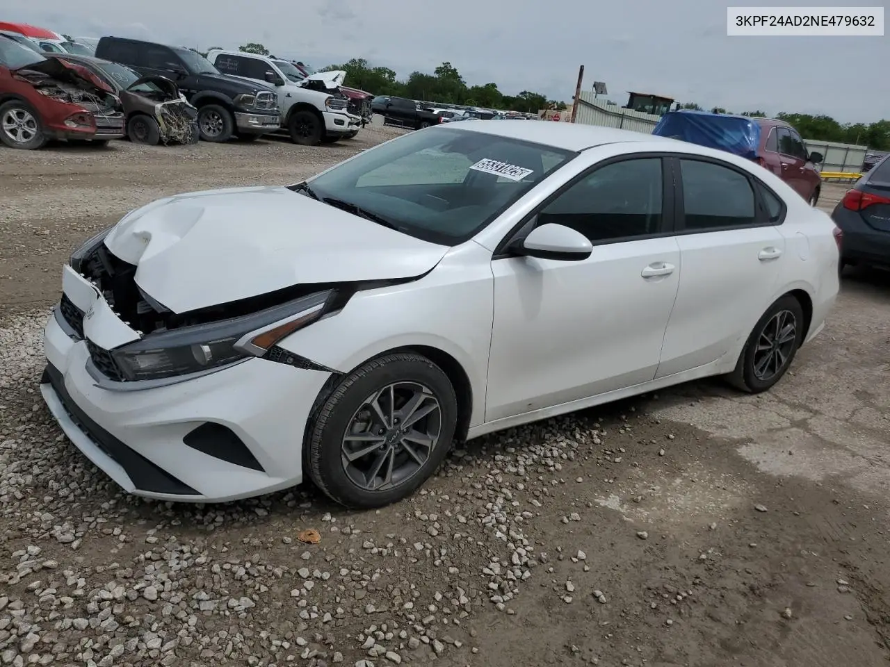 2022 Kia Forte Fe VIN: 3KPF24AD2NE479632 Lot: 55331825