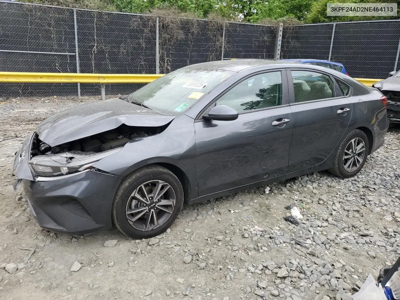 2022 Kia Forte Fe VIN: 3KPF24AD2NE464113 Lot: 55889335