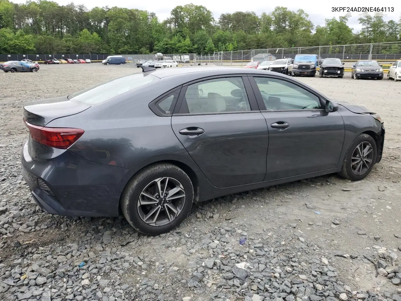 2022 Kia Forte Fe VIN: 3KPF24AD2NE464113 Lot: 55889335