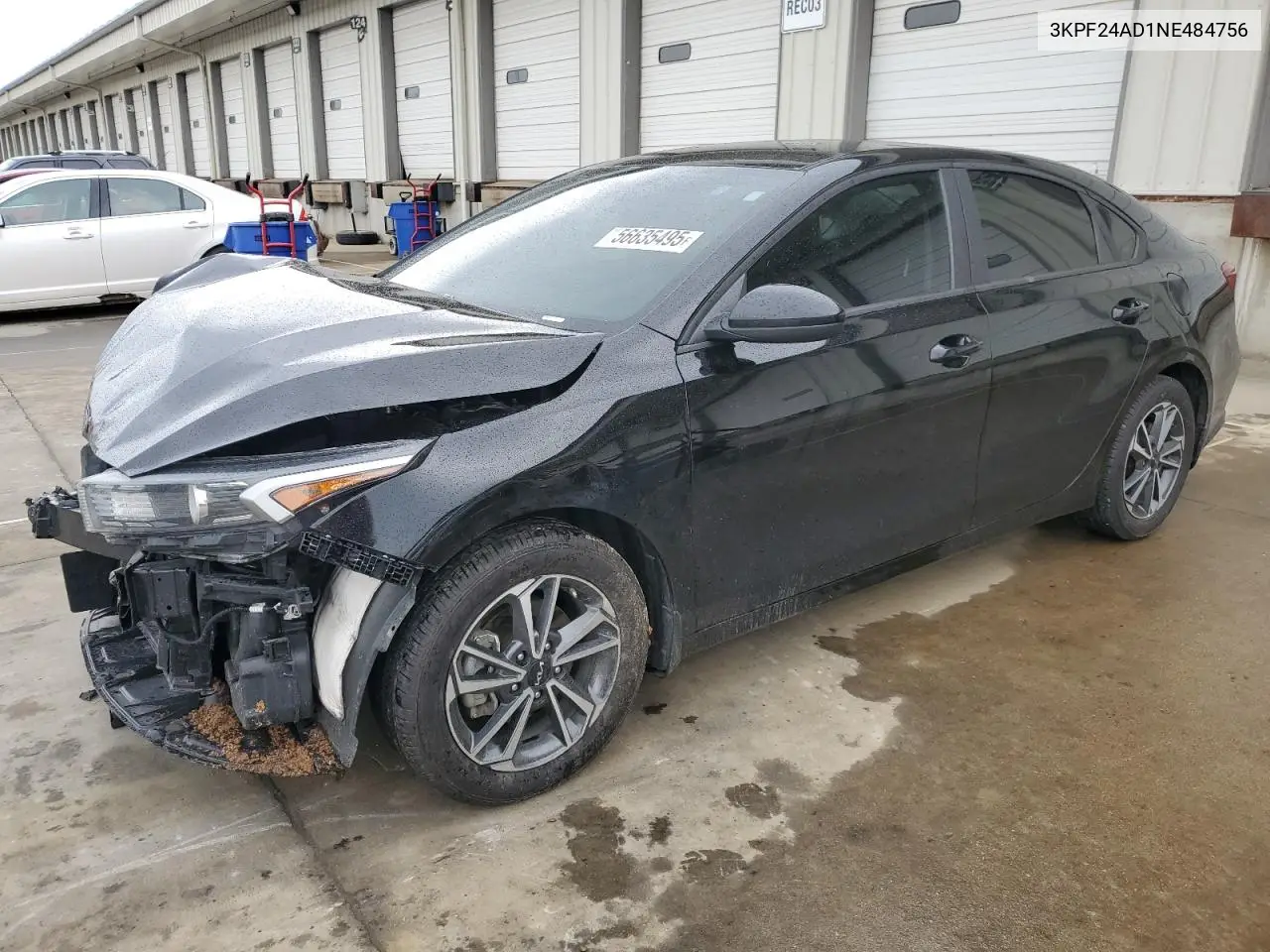 2022 Kia Forte Fe VIN: 3KPF24AD1NE484756 Lot: 56635495
