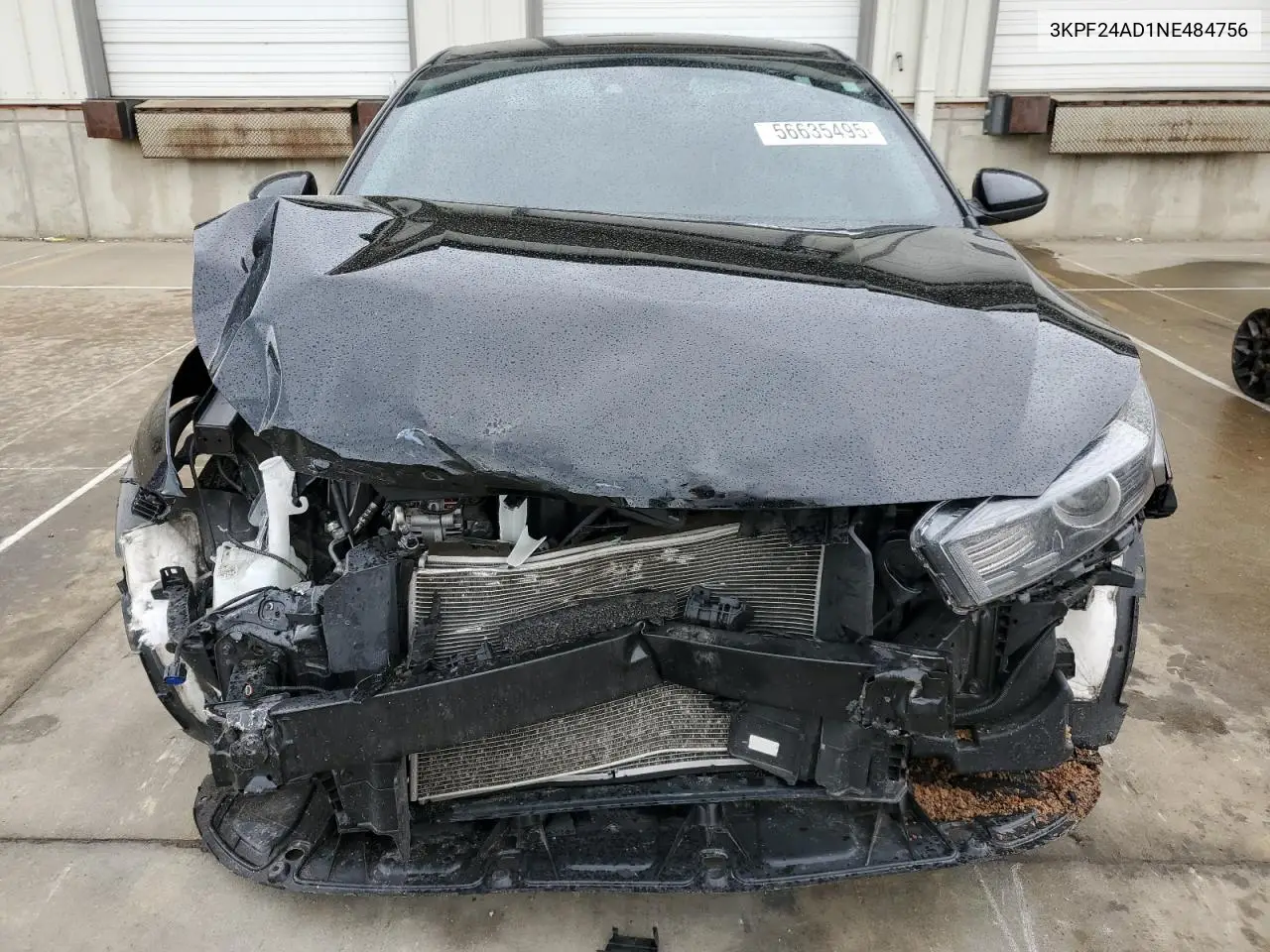 2022 Kia Forte Fe VIN: 3KPF24AD1NE484756 Lot: 56635495