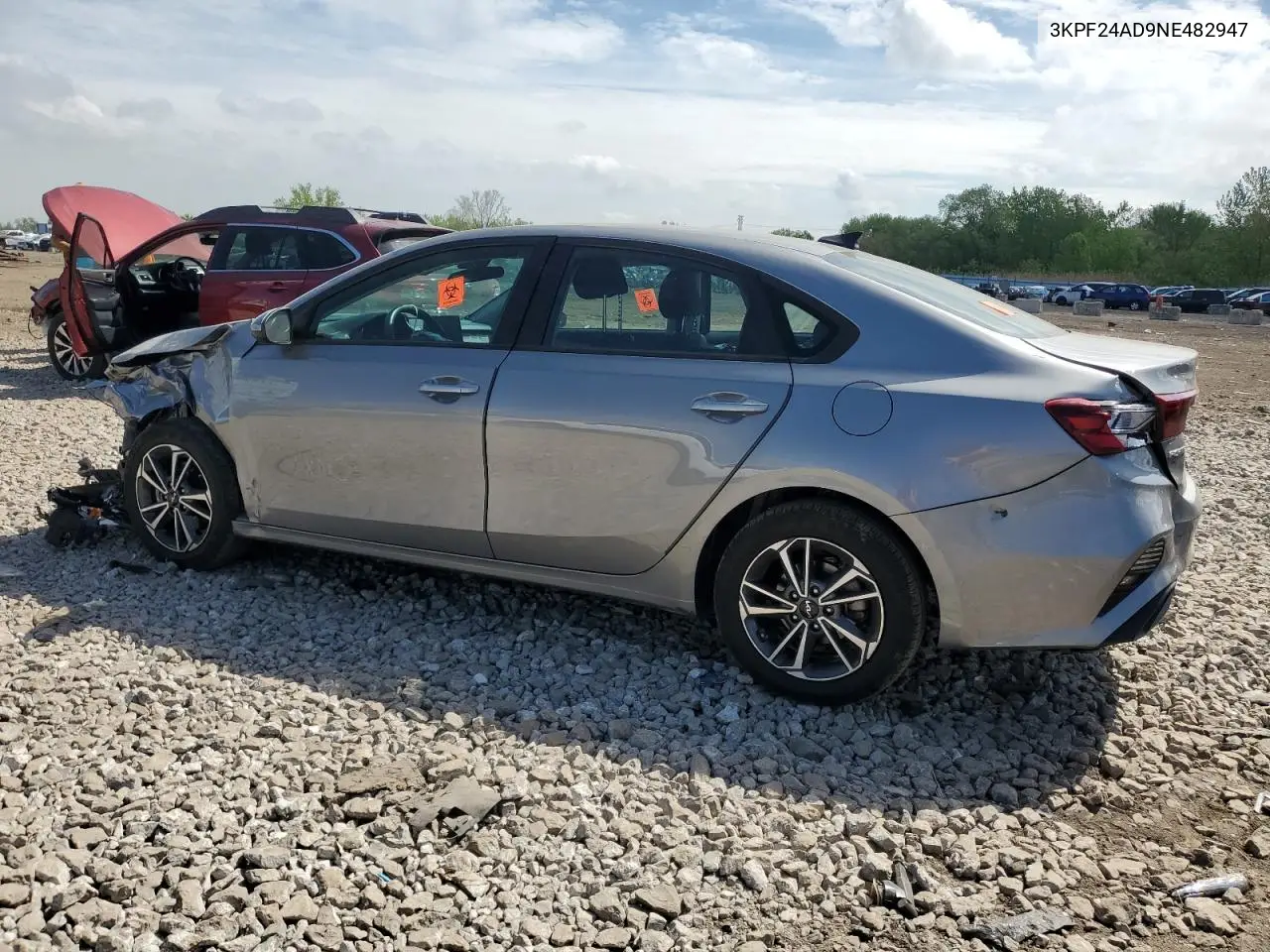 2022 Kia Forte Fe VIN: 3KPF24AD9NE482947 Lot: 56692345