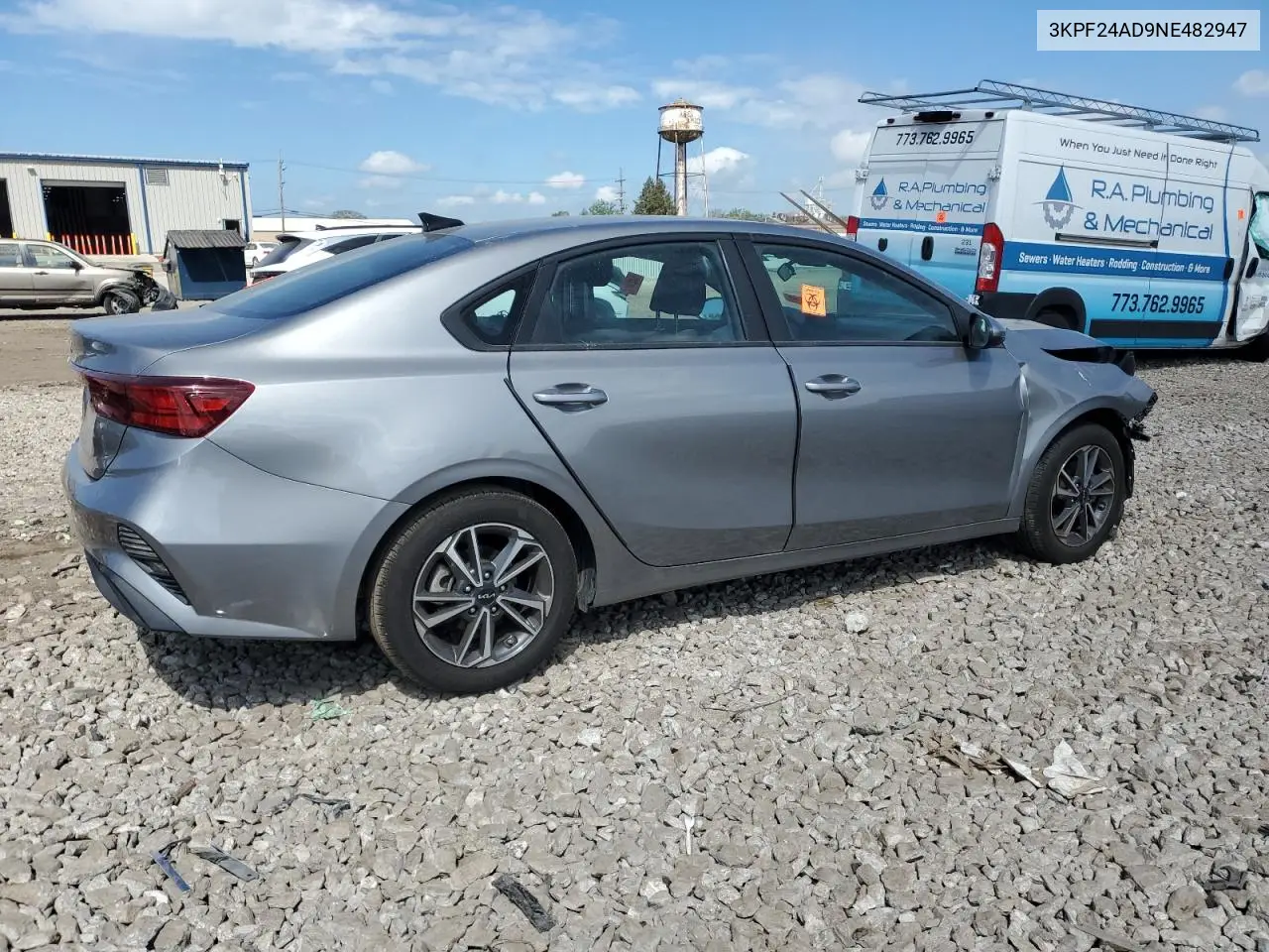 2022 Kia Forte Fe VIN: 3KPF24AD9NE482947 Lot: 56692345