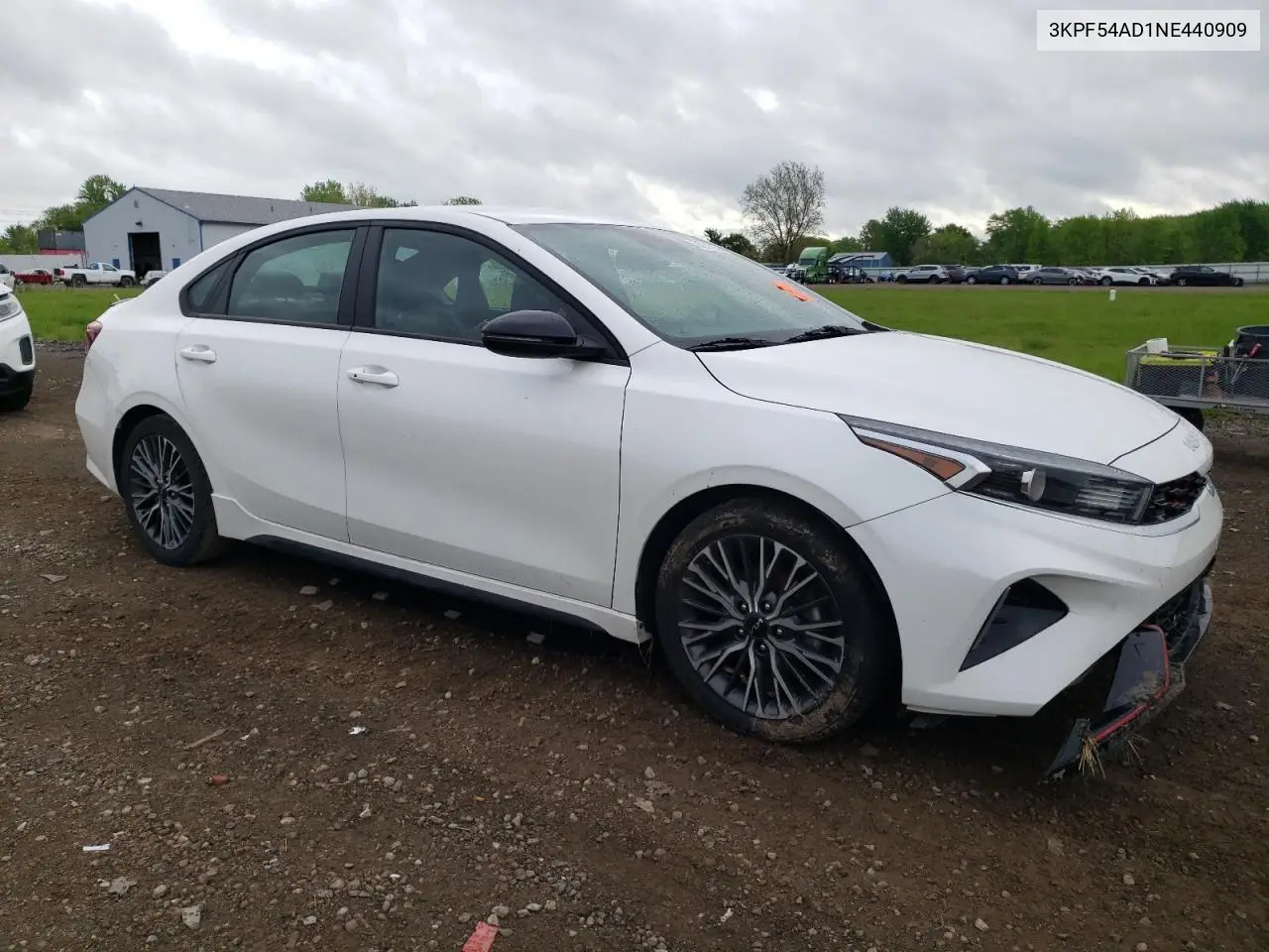 2022 Kia Forte Gt Line VIN: 3KPF54AD1NE440909 Lot: 56721585