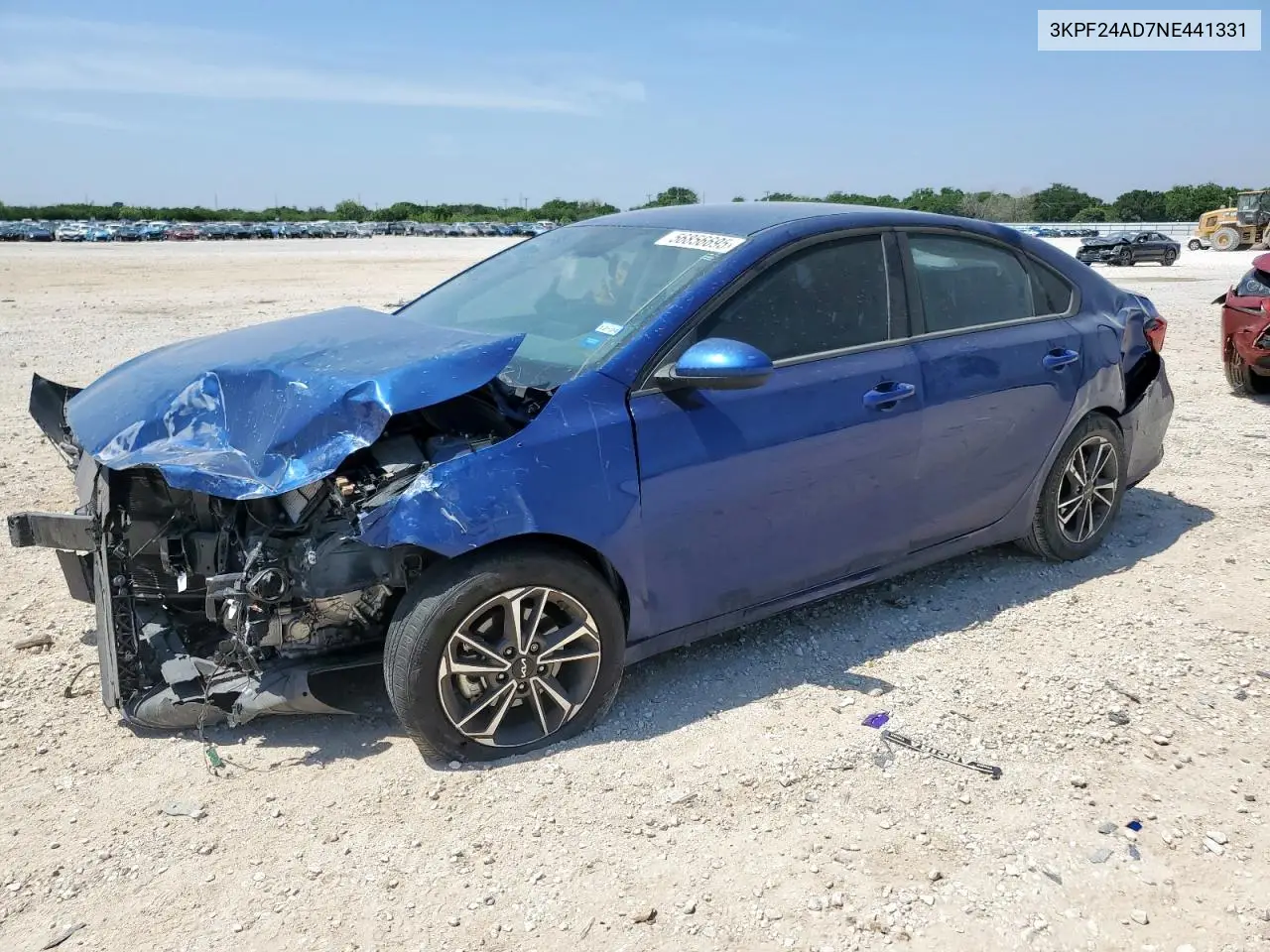 2022 Kia Forte Fe VIN: 3KPF24AD7NE441331 Lot: 56856695