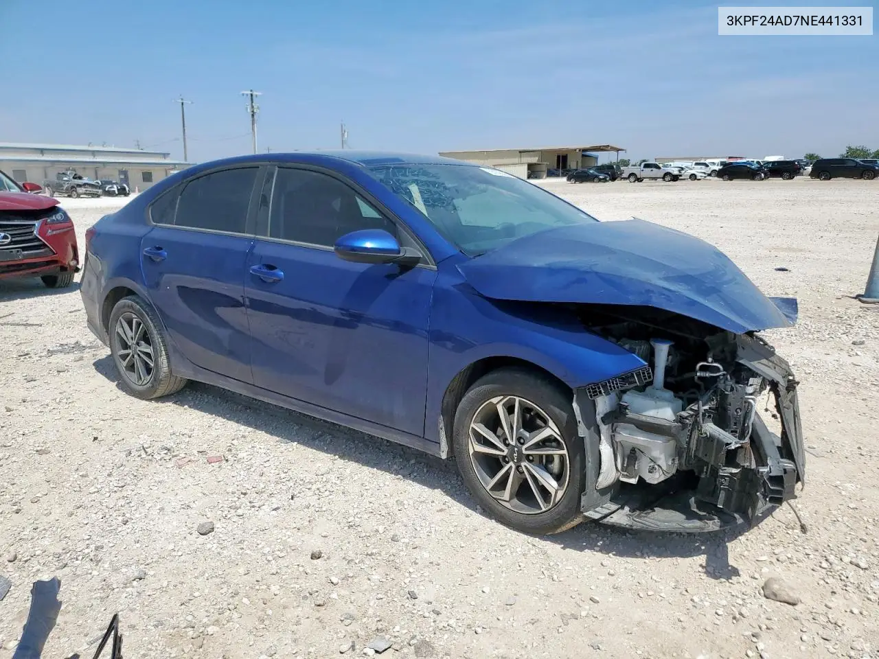 2022 Kia Forte Fe VIN: 3KPF24AD7NE441331 Lot: 56856695