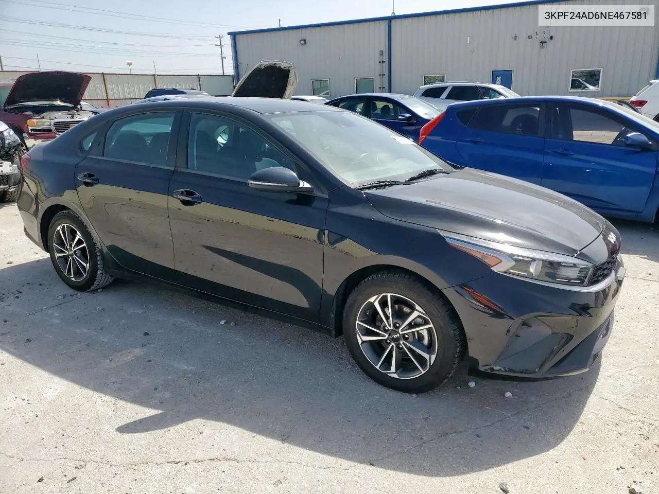 2022 Kia Forte Fe VIN: 3KPF24AD6NE467581 Lot: 56874885