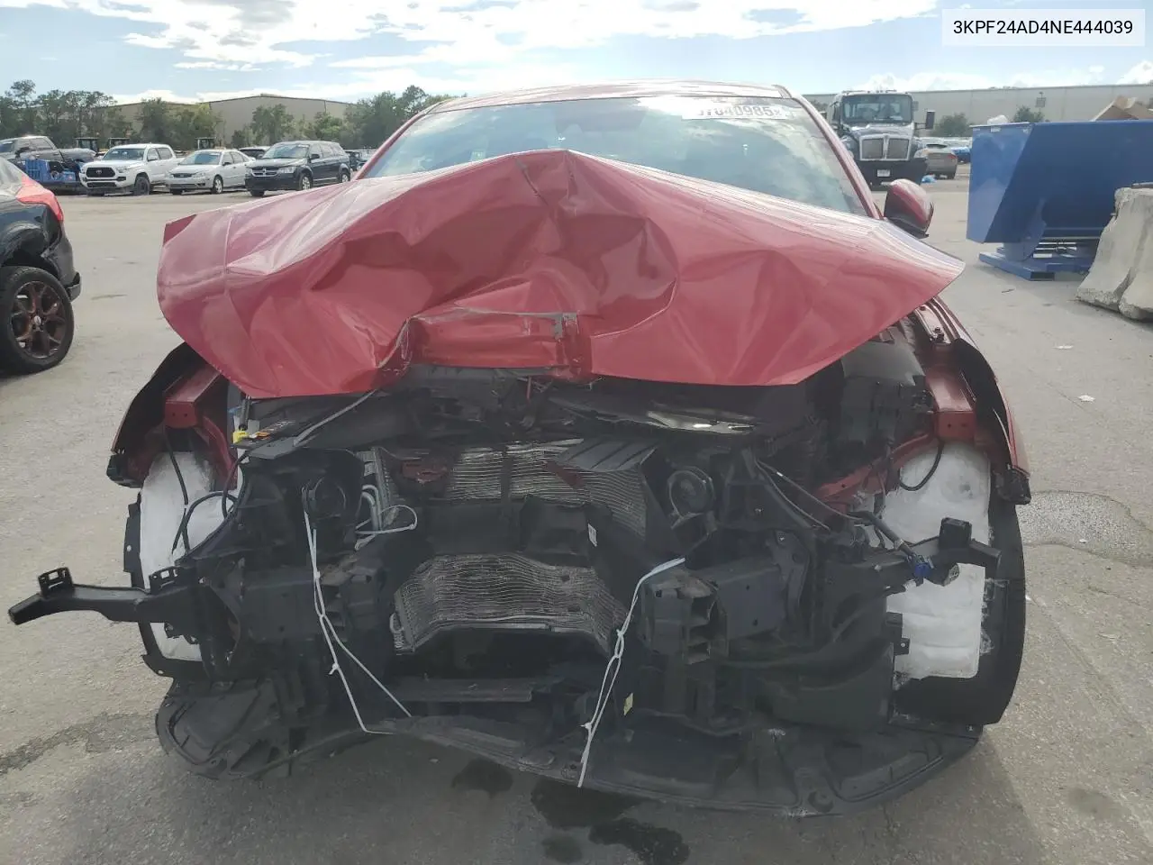 2022 Kia Forte Fe VIN: 3KPF24AD4NE444039 Lot: 57040985