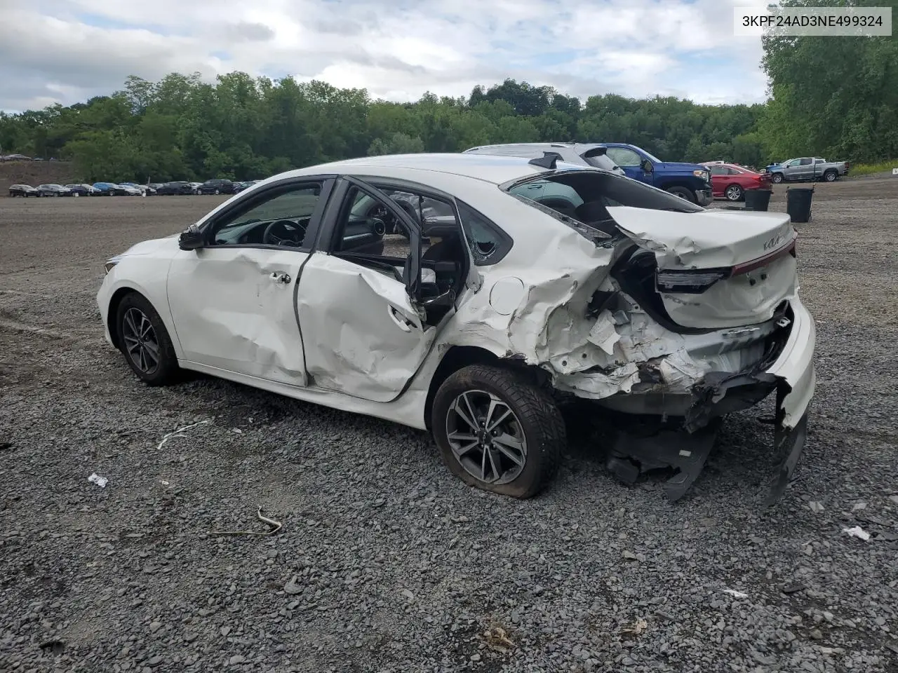 2022 Kia Forte Fe VIN: 3KPF24AD3NE499324 Lot: 58827665