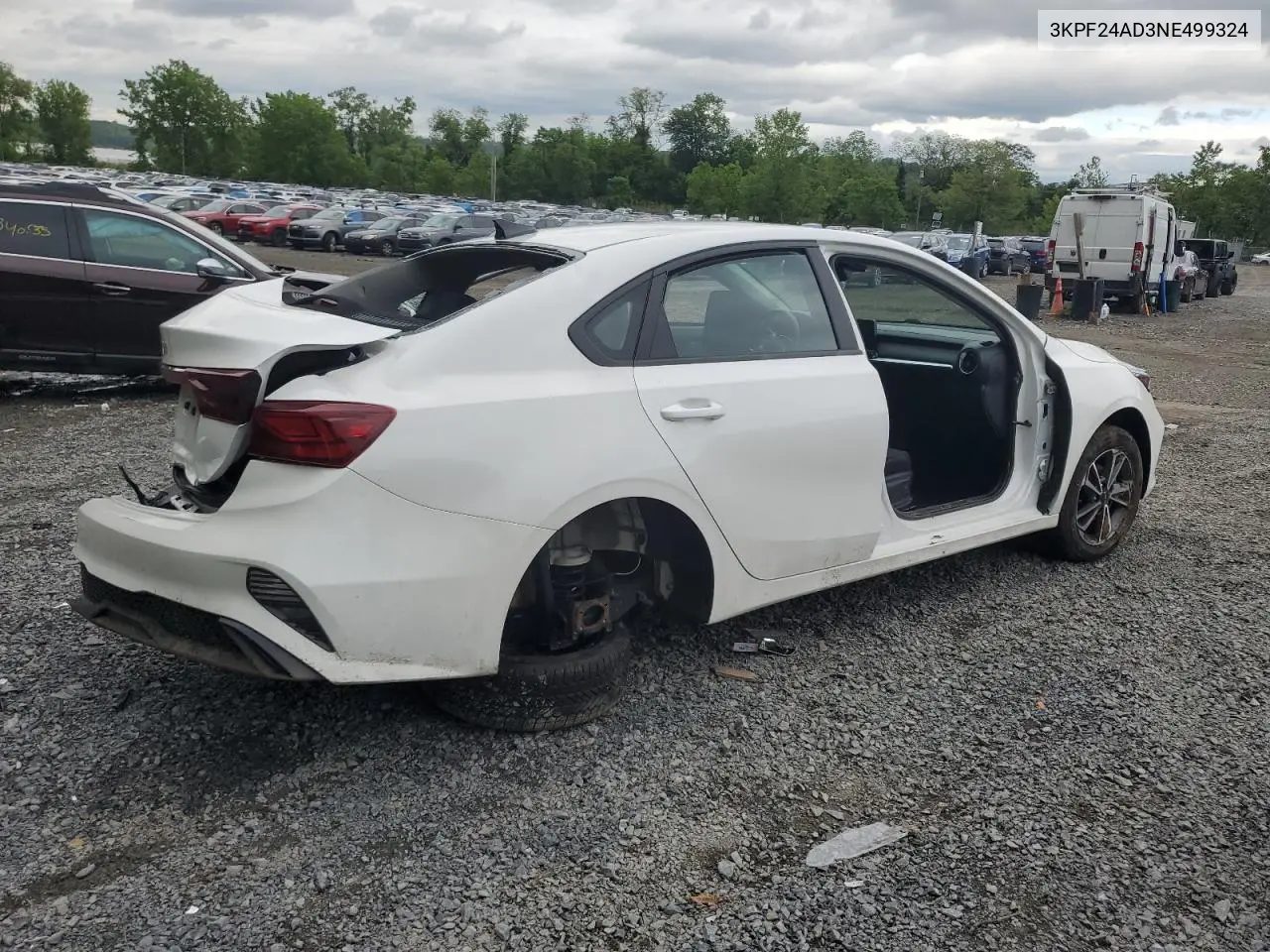 2022 Kia Forte Fe VIN: 3KPF24AD3NE499324 Lot: 58827665