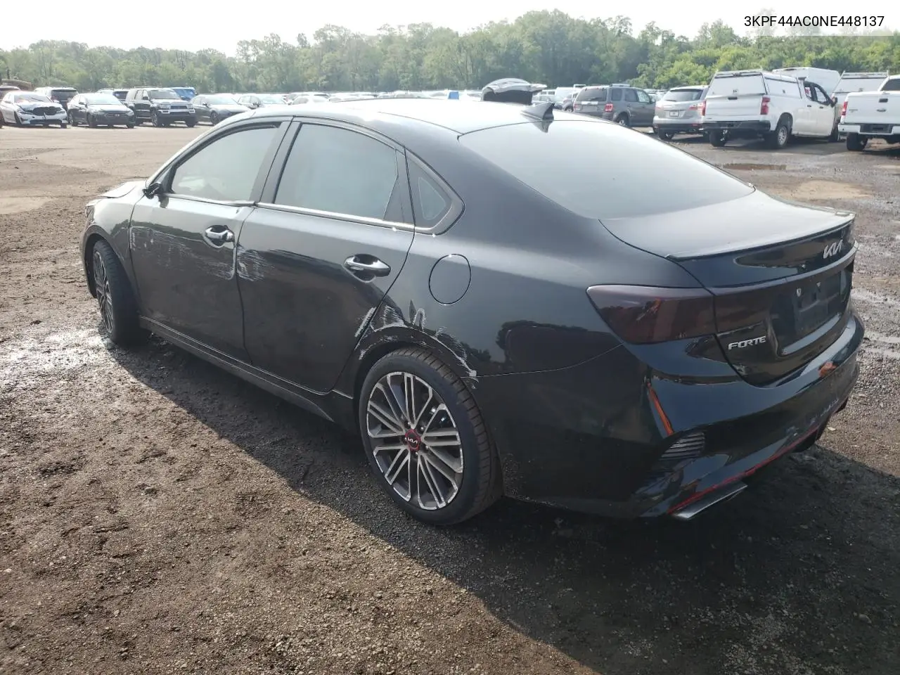 2022 Kia Forte Gt VIN: 3KPF44AC0NE448137 Lot: 60433905