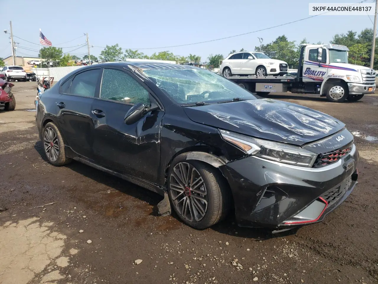 2022 Kia Forte Gt VIN: 3KPF44AC0NE448137 Lot: 60433905