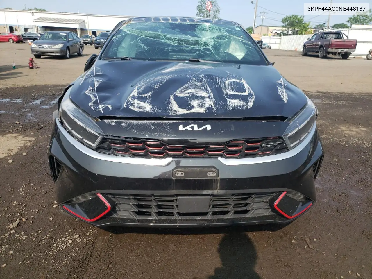 2022 Kia Forte Gt VIN: 3KPF44AC0NE448137 Lot: 60433905