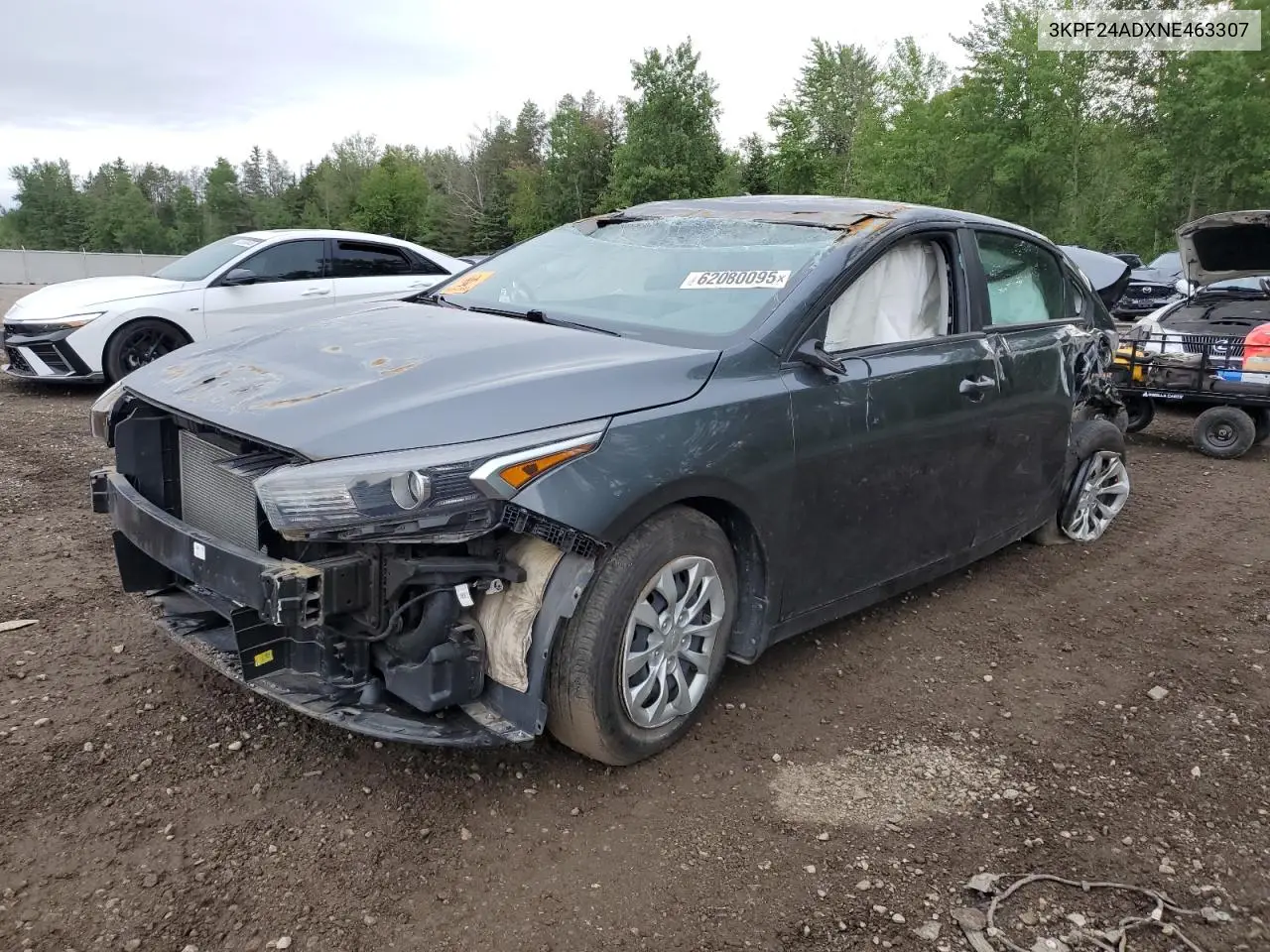 2022 Kia Forte Fe VIN: 3KPF24ADXNE463307 Lot: 62080095