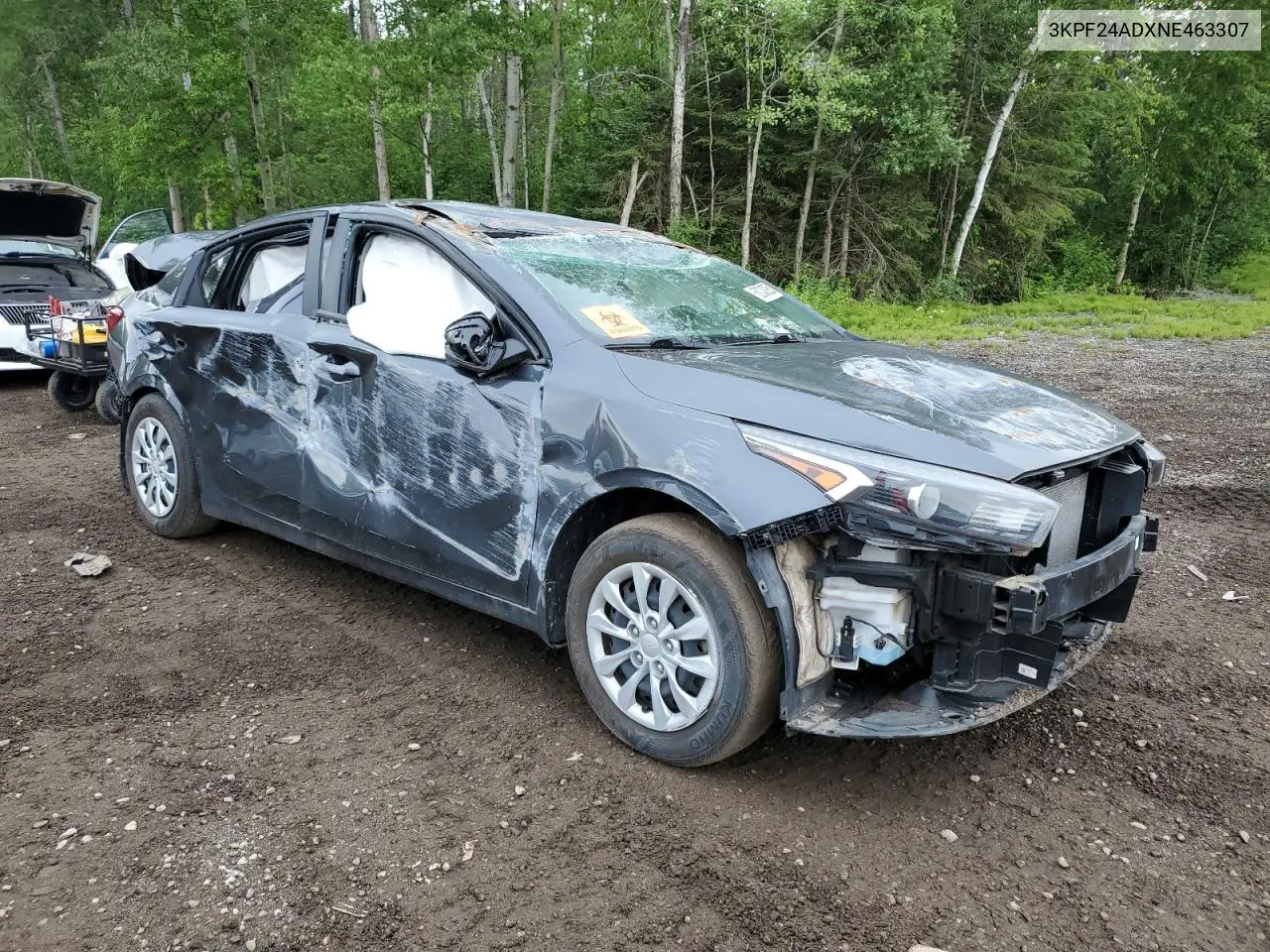 2022 Kia Forte Fe VIN: 3KPF24ADXNE463307 Lot: 62080095