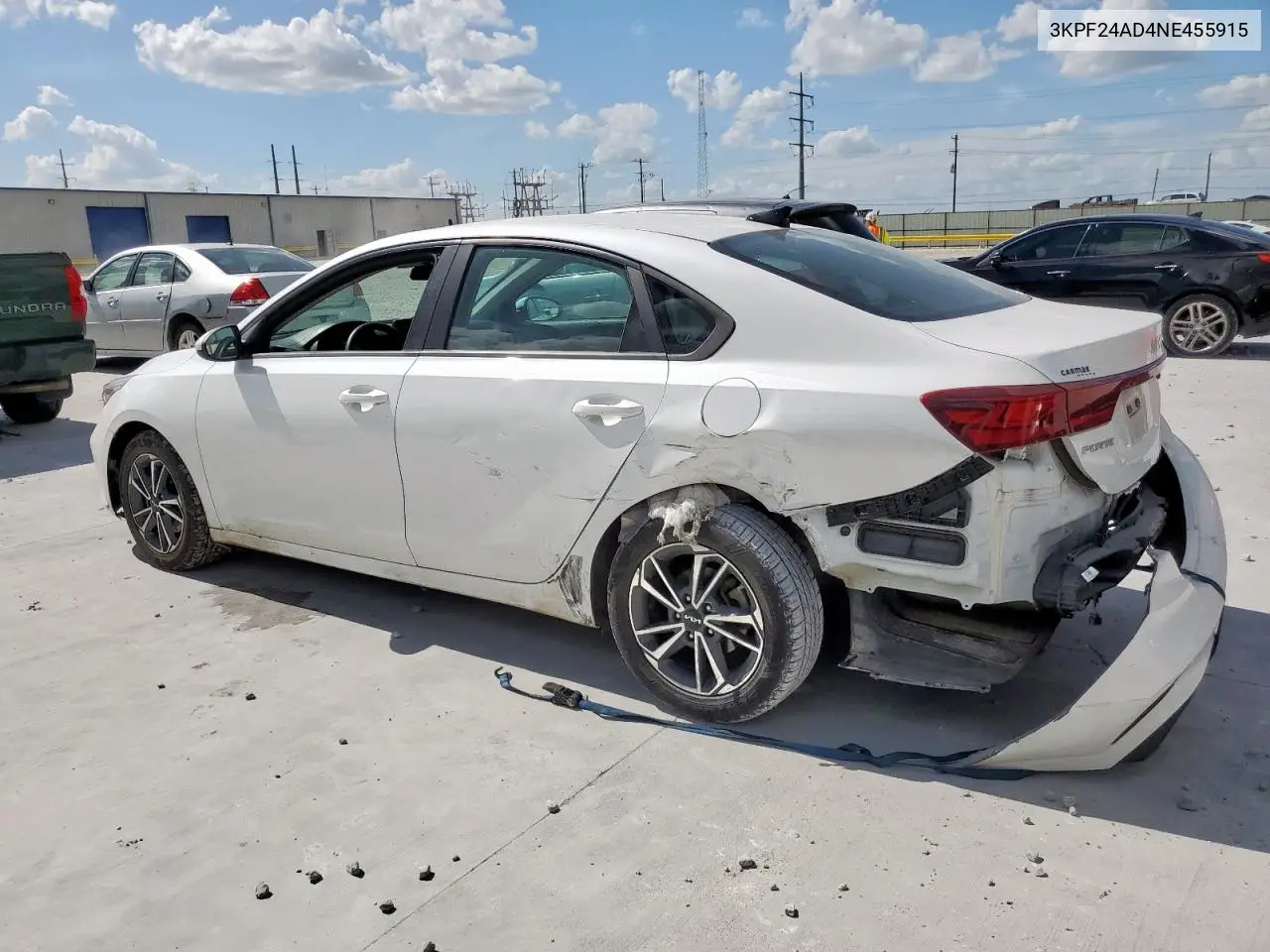 2022 Kia Forte Fe VIN: 3KPF24AD4NE455915 Lot: 62640375