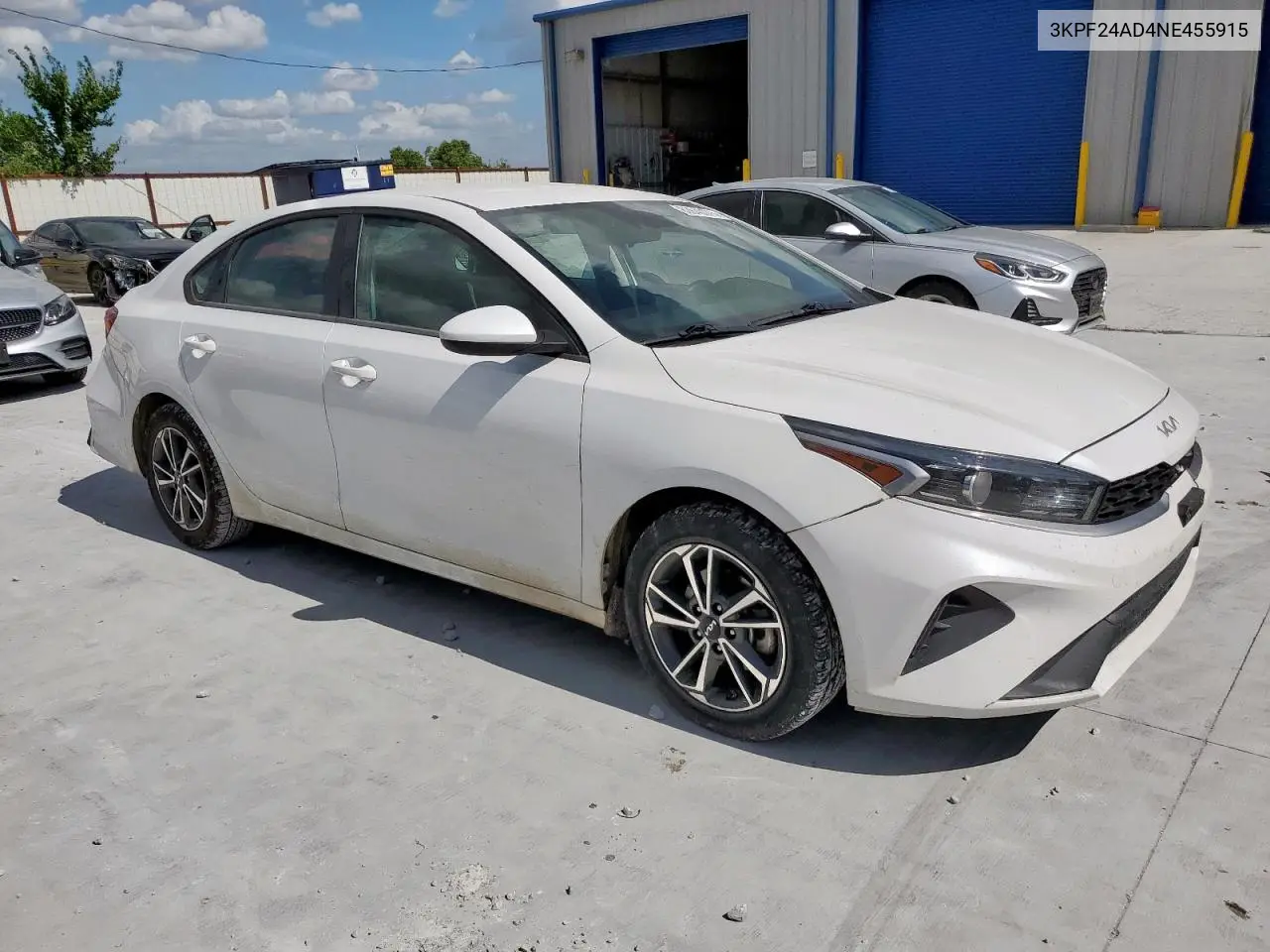 2022 Kia Forte Fe VIN: 3KPF24AD4NE455915 Lot: 62640375