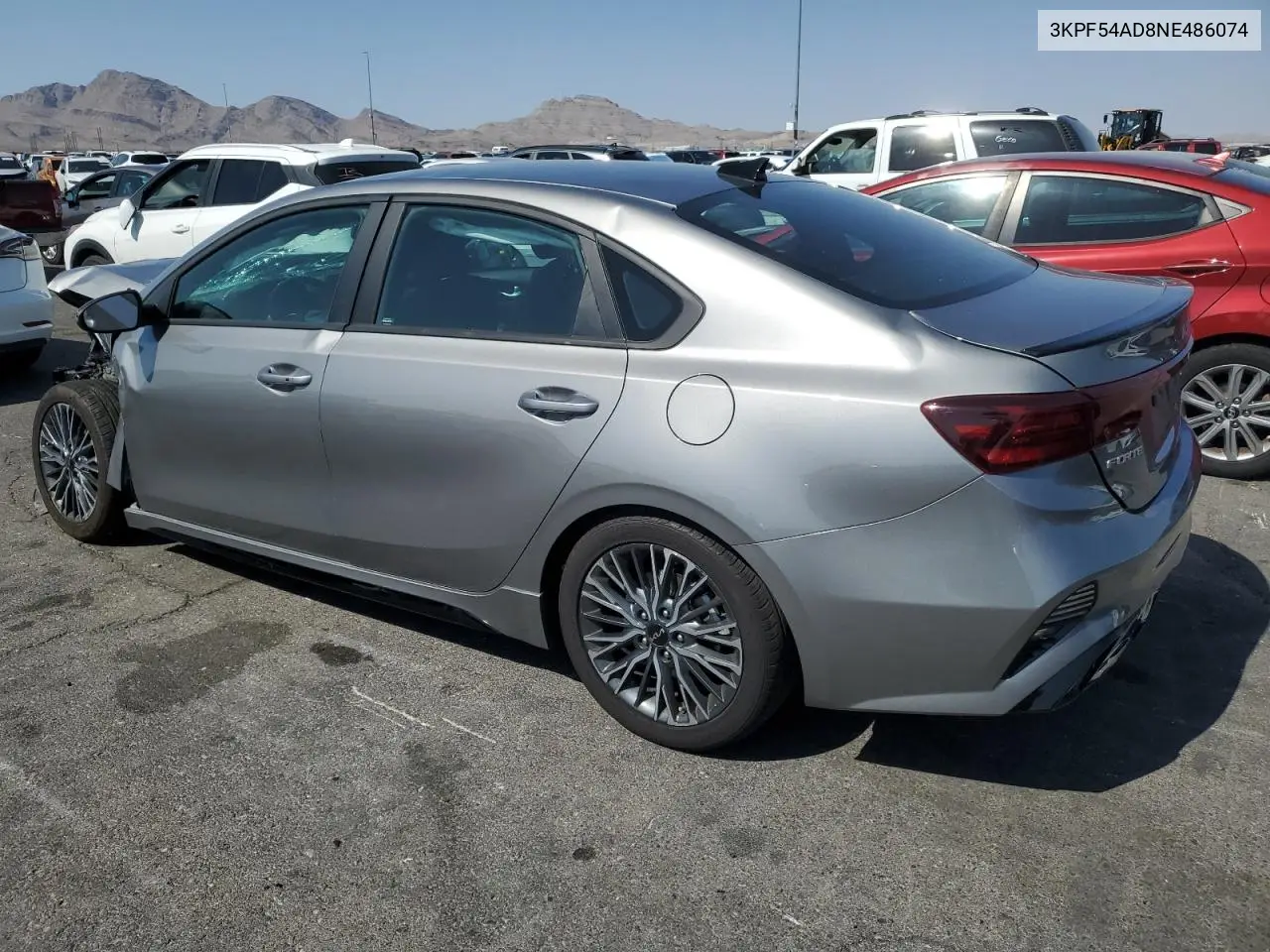 2022 Kia Forte Gt Line VIN: 3KPF54AD8NE486074 Lot: 62958785