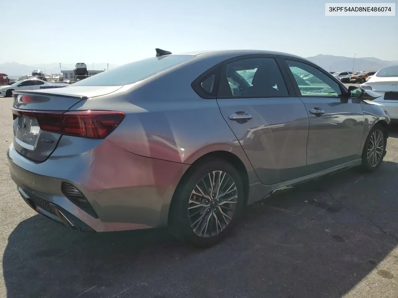 2022 Kia Forte Gt Line VIN: 3KPF54AD8NE486074 Lot: 62958785