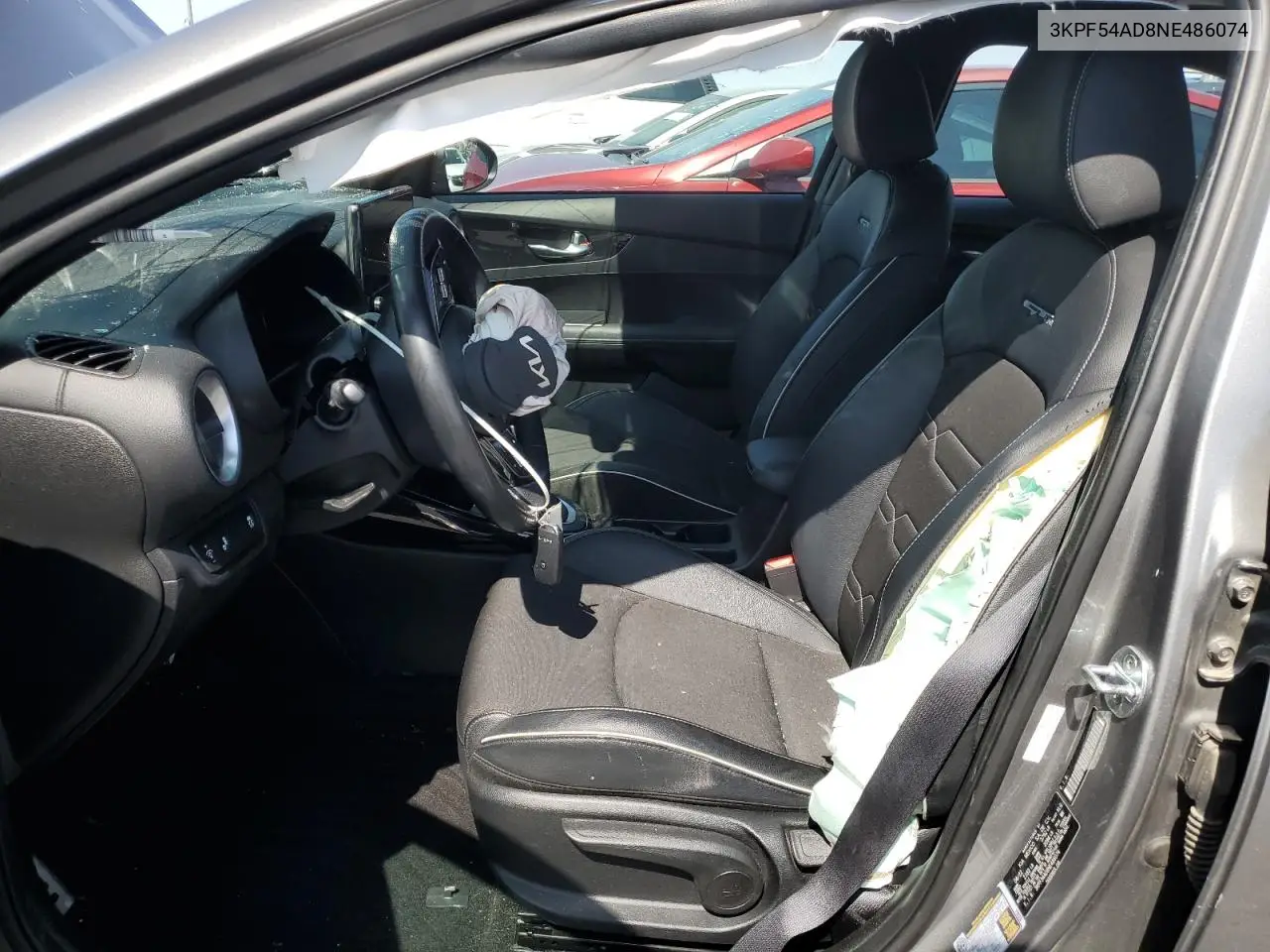 2022 Kia Forte Gt Line VIN: 3KPF54AD8NE486074 Lot: 62958785