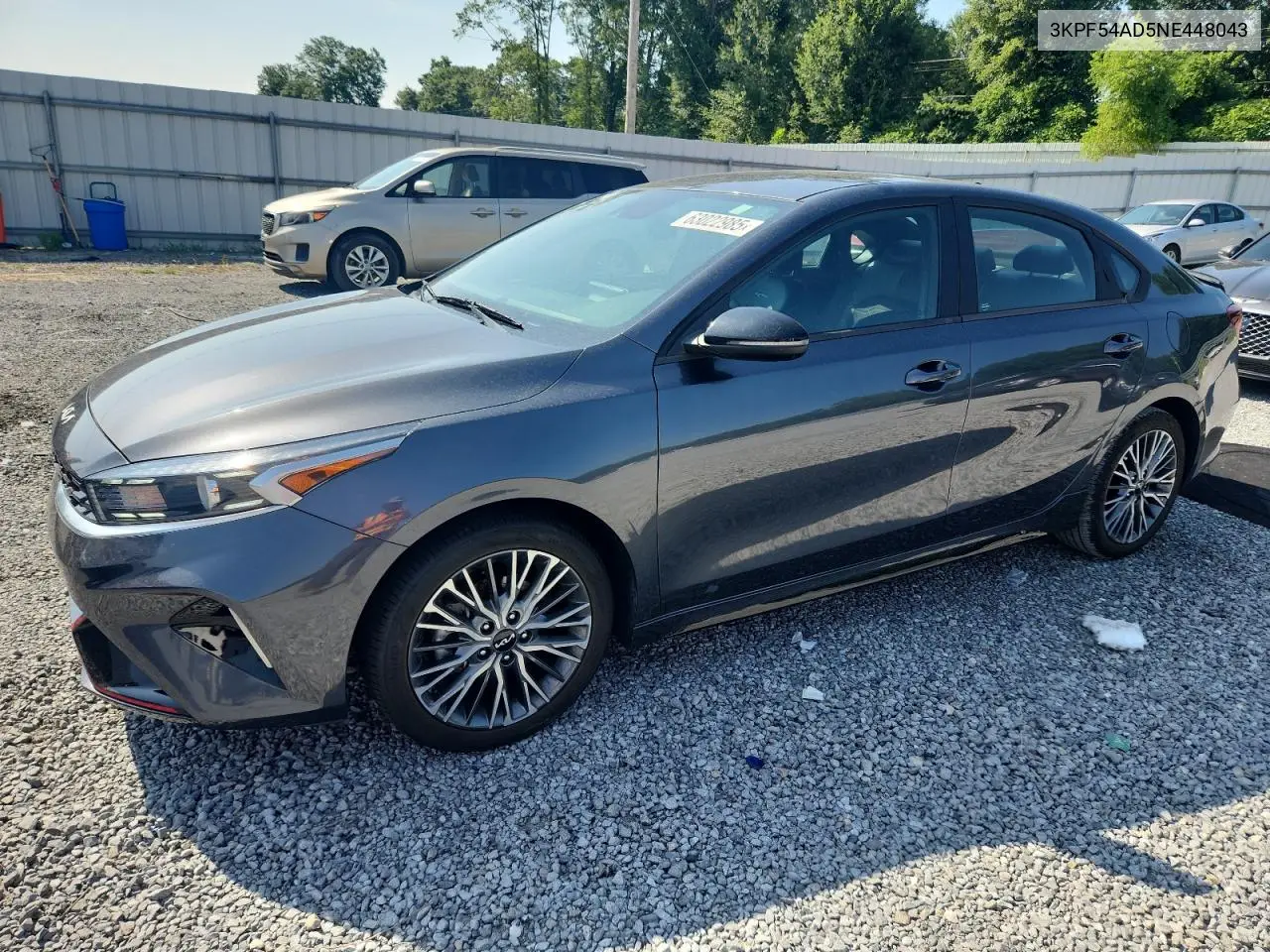 2022 Kia Forte Gt Line VIN: 3KPF54AD5NE448043 Lot: 63022985