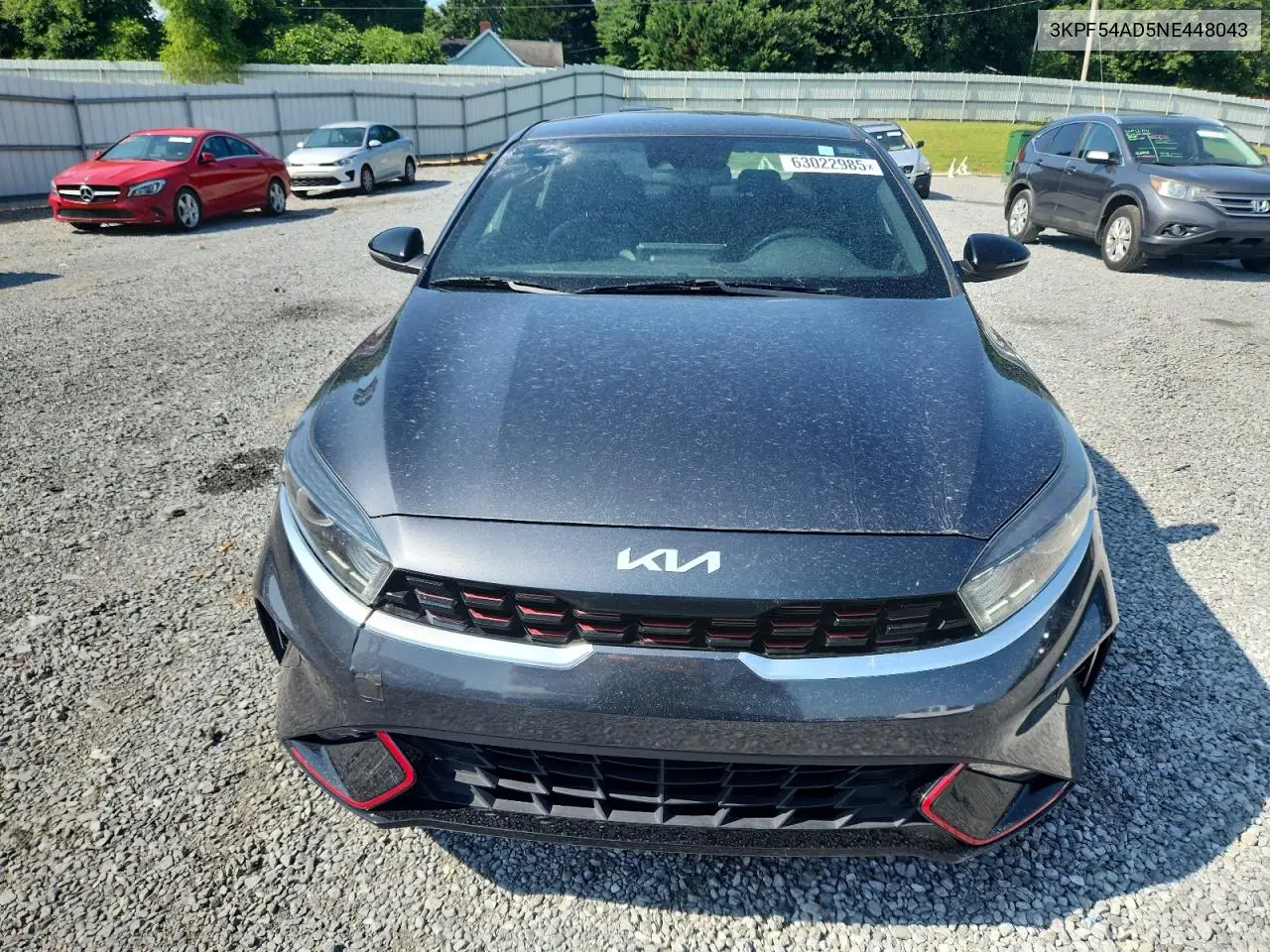 2022 Kia Forte Gt Line VIN: 3KPF54AD5NE448043 Lot: 63022985