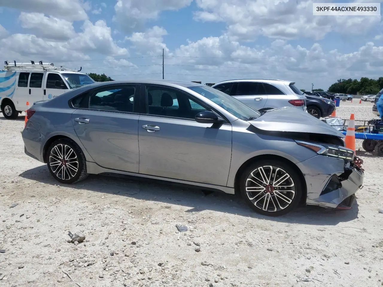 2022 Kia Forte Gt VIN: 3KPF44ACXNE493330 Lot: 63059145