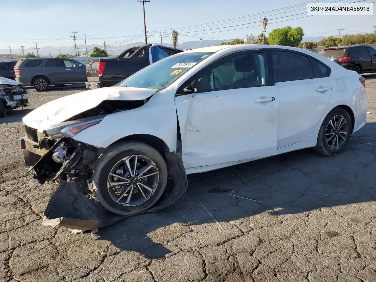 2022 Kia Forte Fe VIN: 3KPF24AD4NE456918 Lot: 65830875