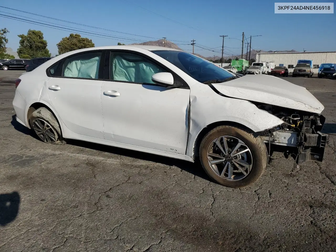 2022 Kia Forte Fe VIN: 3KPF24AD4NE456918 Lot: 65830875