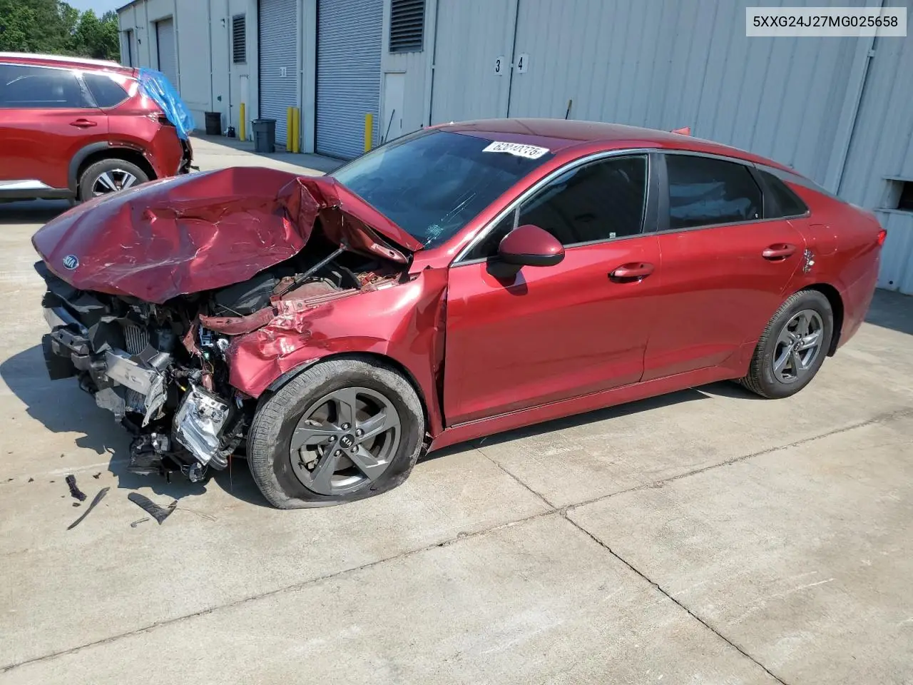 2021 Kia K5 Lx VIN: 5XXG24J27MG025658 Lot: 62010775