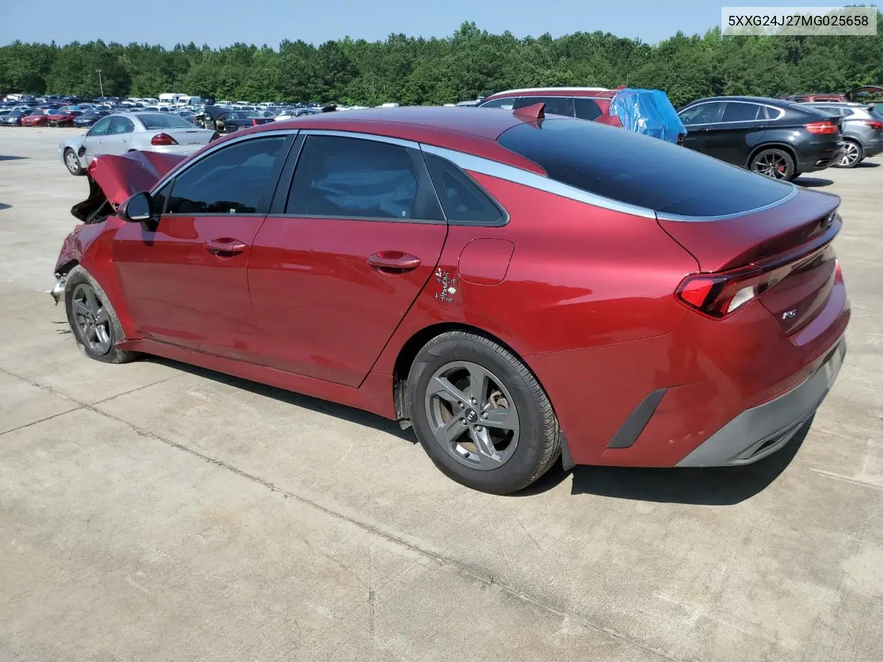 2021 Kia K5 Lx VIN: 5XXG24J27MG025658 Lot: 62010775