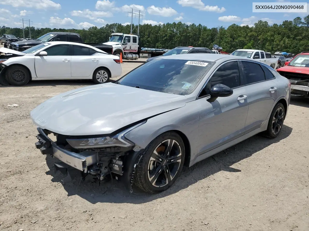 2022 Kia K5 Gt Line VIN: 5XXG64J20NG090468 Lot: 55040045