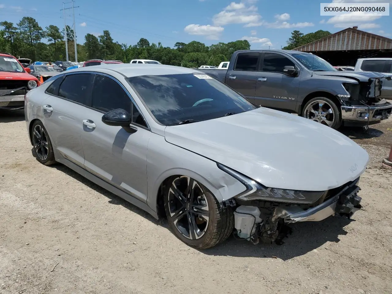 2022 Kia K5 Gt Line VIN: 5XXG64J20NG090468 Lot: 55040045
