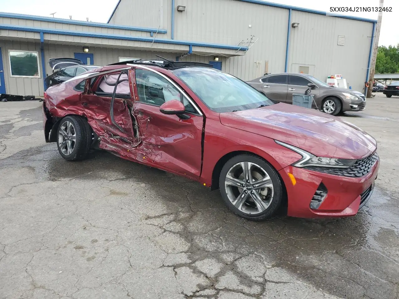 2022 Kia K5 Ex VIN: 5XXG34J21NG132462 Lot: 56170135