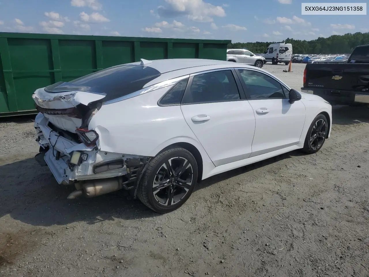2022 Kia K5 Gt Line VIN: 5XXG64J23NG151358 Lot: 56297245