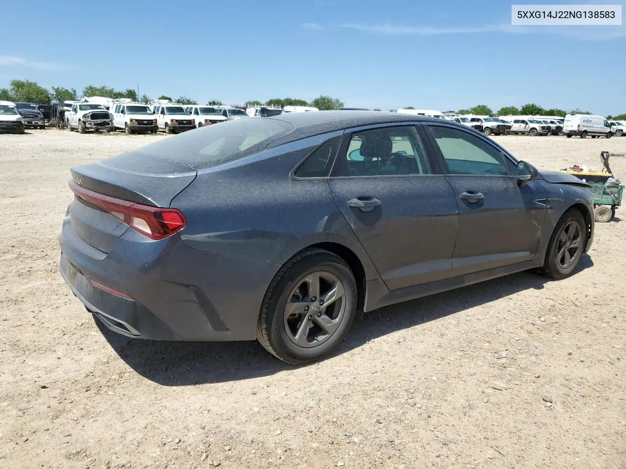 2022 Kia K5 Lxs VIN: 5XXG14J22NG138583 Lot: 56598725