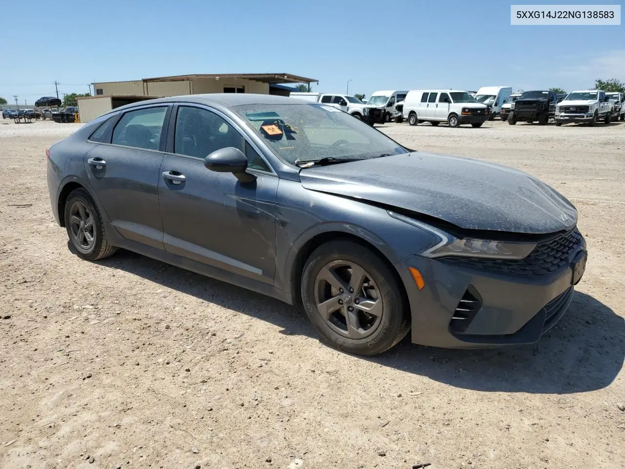 2022 Kia K5 Lxs VIN: 5XXG14J22NG138583 Lot: 56598725