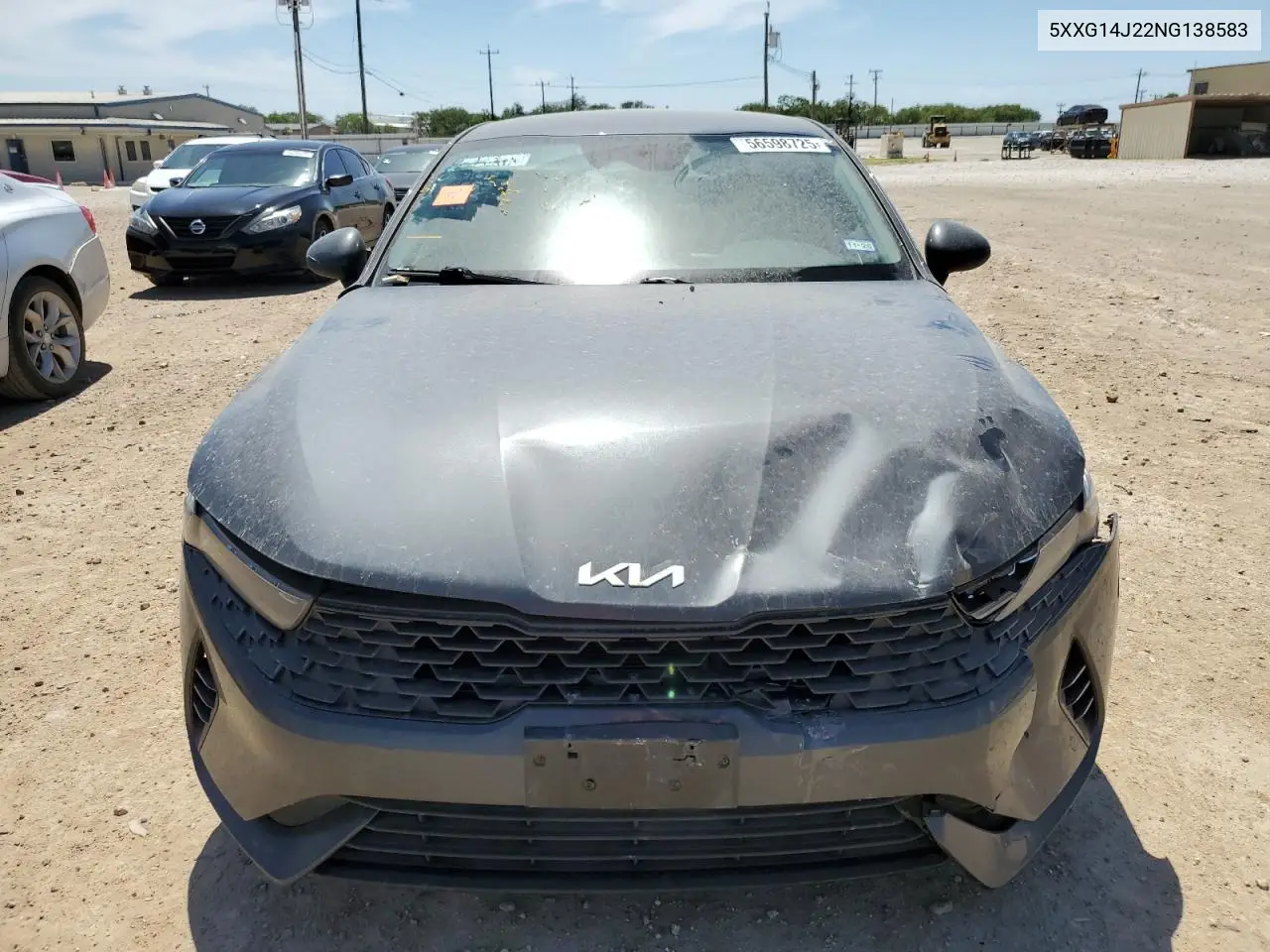 2022 Kia K5 Lxs VIN: 5XXG14J22NG138583 Lot: 56598725