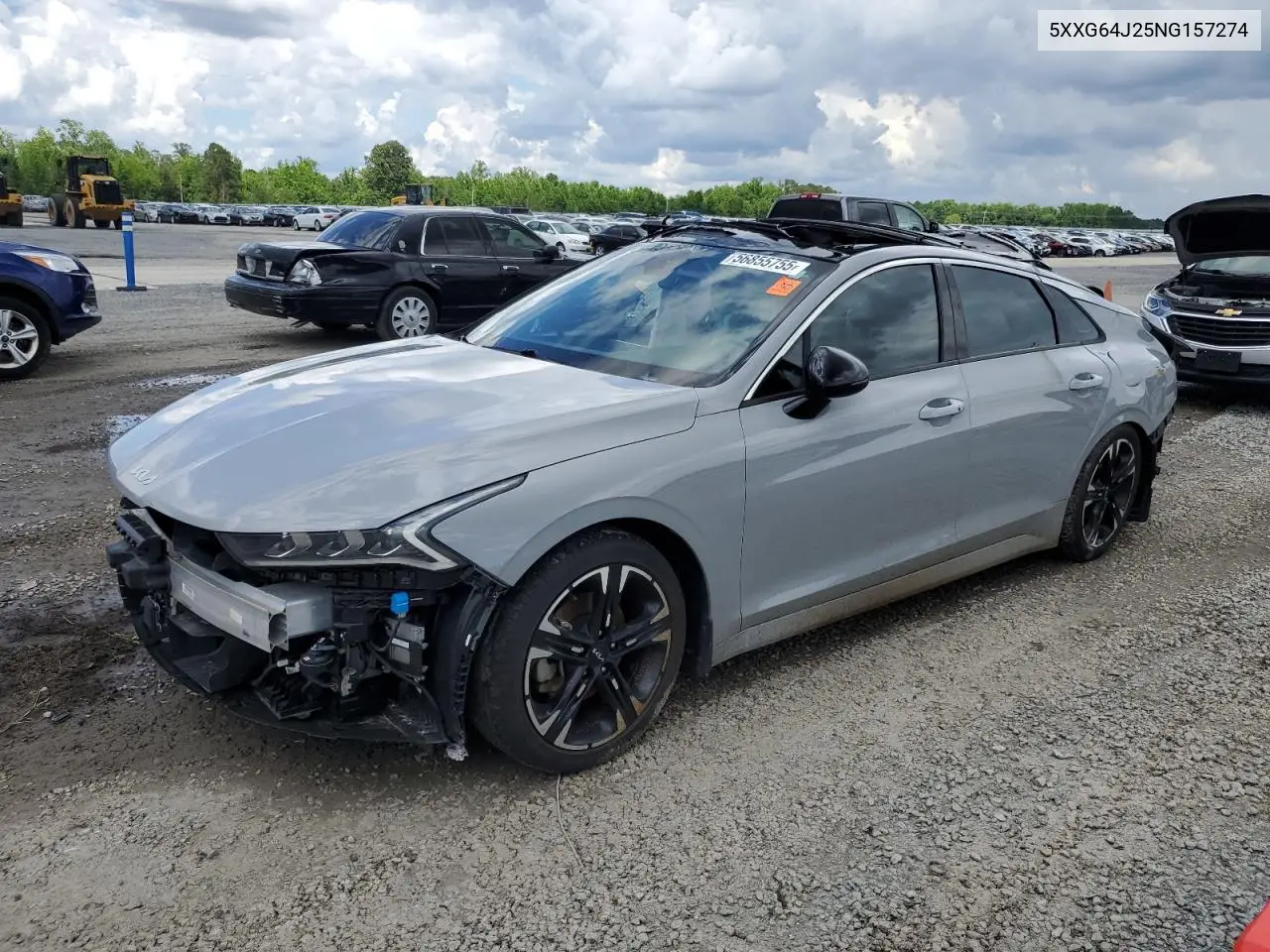 2022 Kia K5 Gt Line VIN: 5XXG64J25NG157274 Lot: 56855755