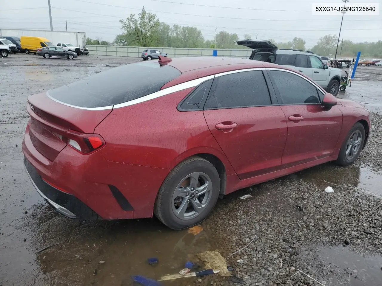 2022 Kia K5 Lxs VIN: 5XXG14J25NG126640 Lot: 56865365