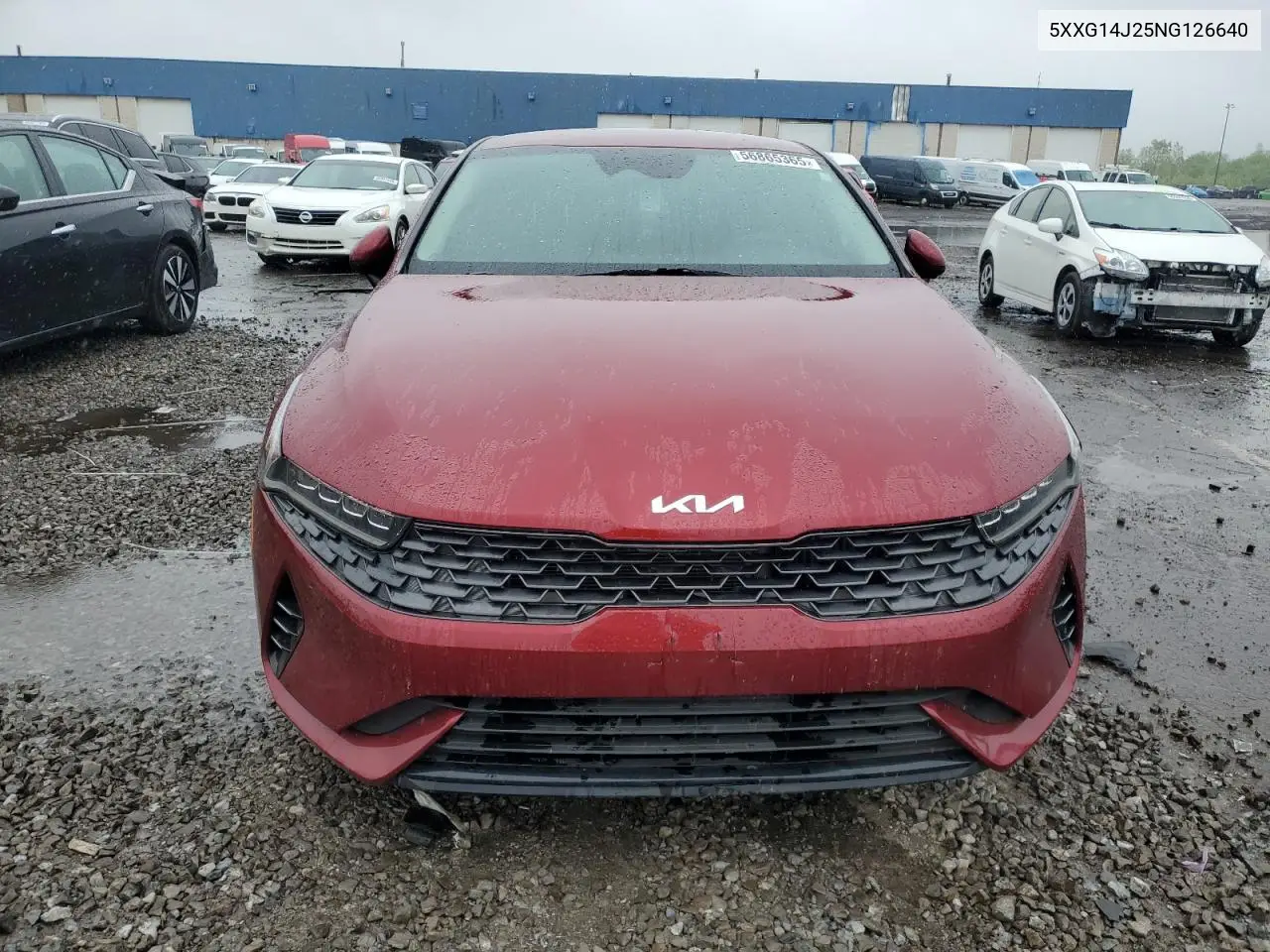 2022 Kia K5 Lxs VIN: 5XXG14J25NG126640 Lot: 56865365