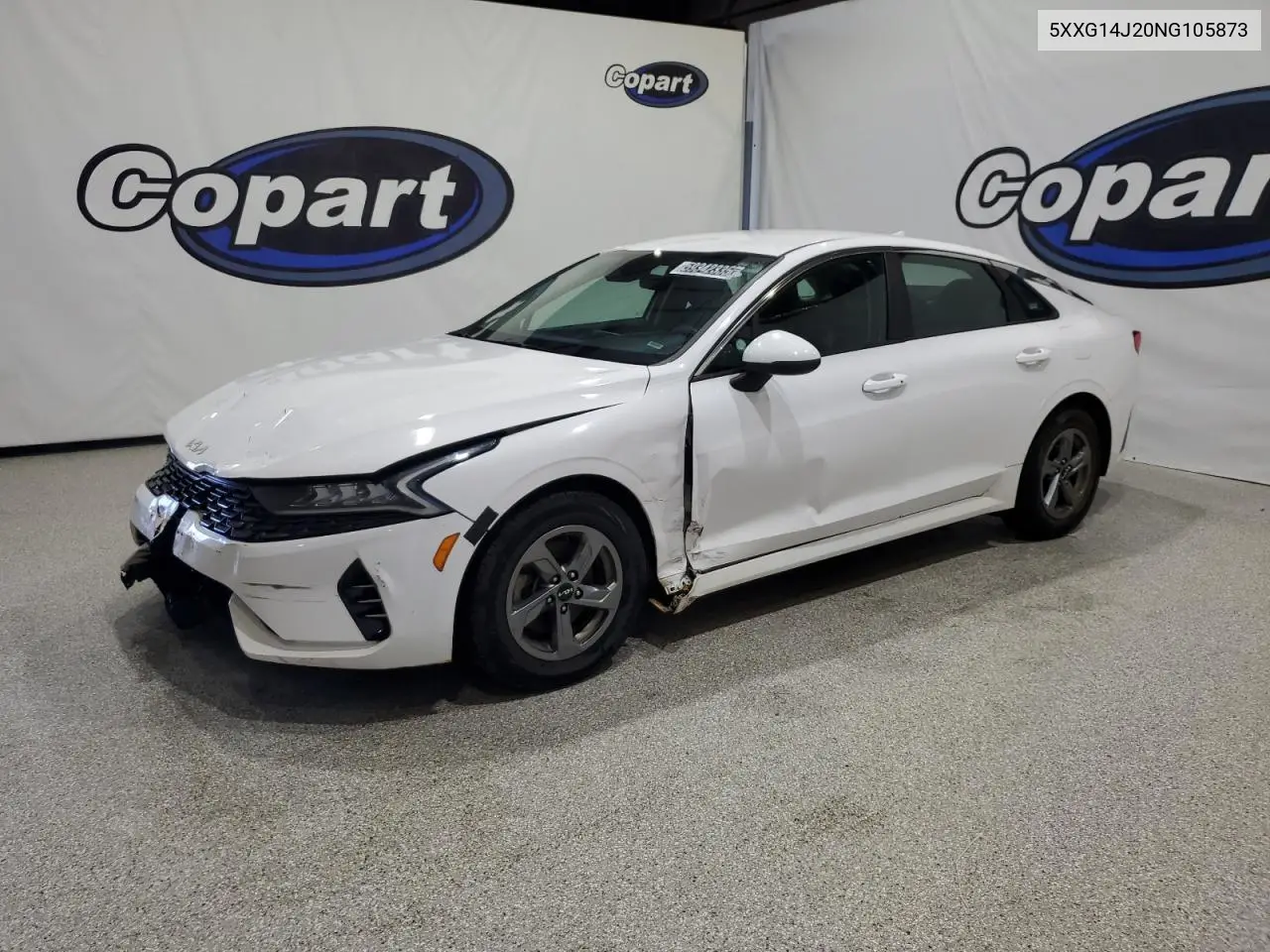 2022 Kia K5 Lxs VIN: 5XXG14J20NG105873 Lot: 59342335