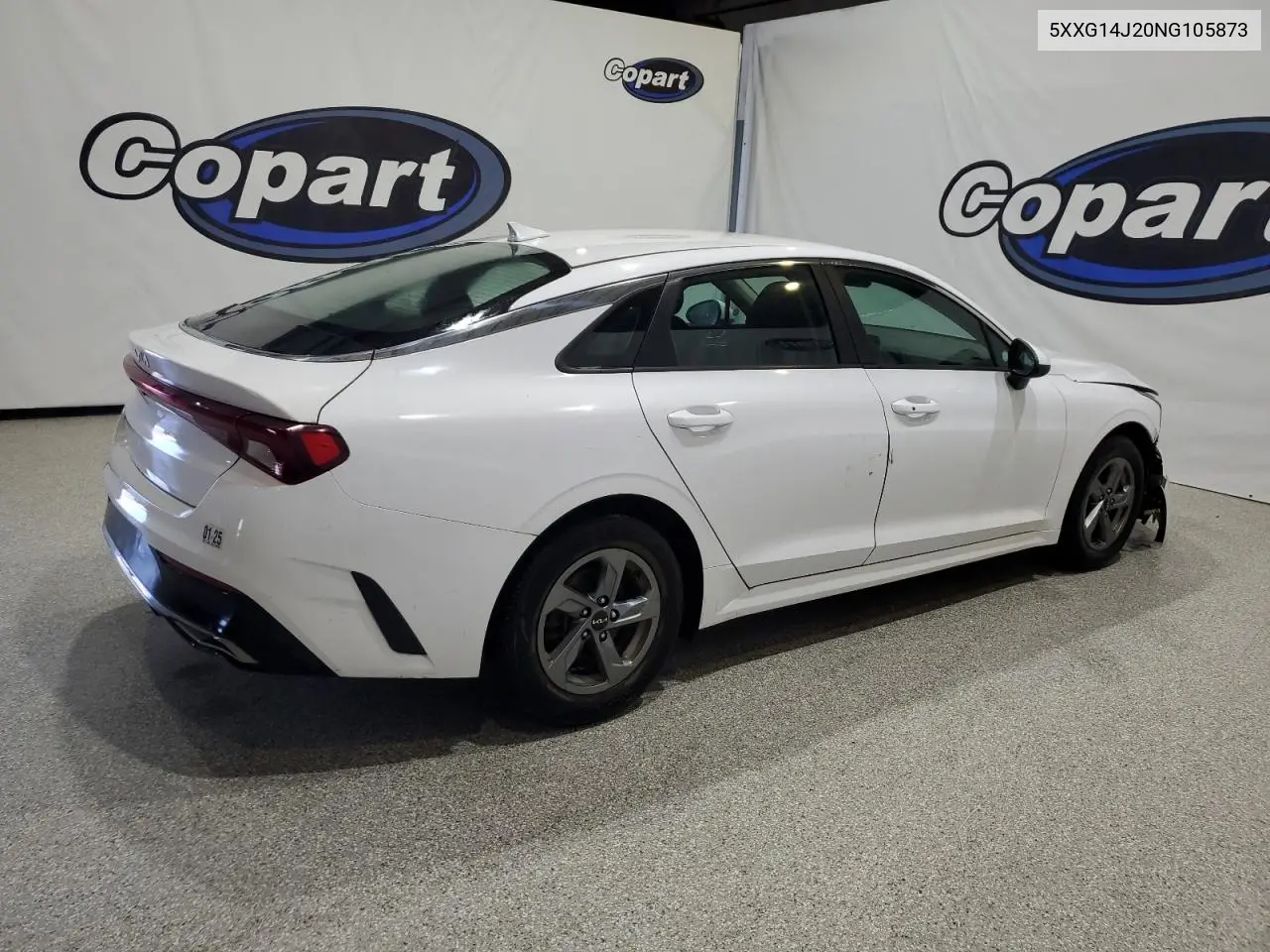 2022 Kia K5 Lxs VIN: 5XXG14J20NG105873 Lot: 59342335