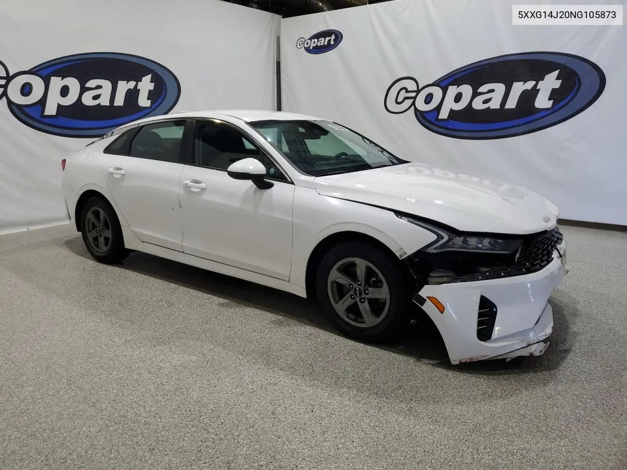 2022 Kia K5 Lxs VIN: 5XXG14J20NG105873 Lot: 59342335