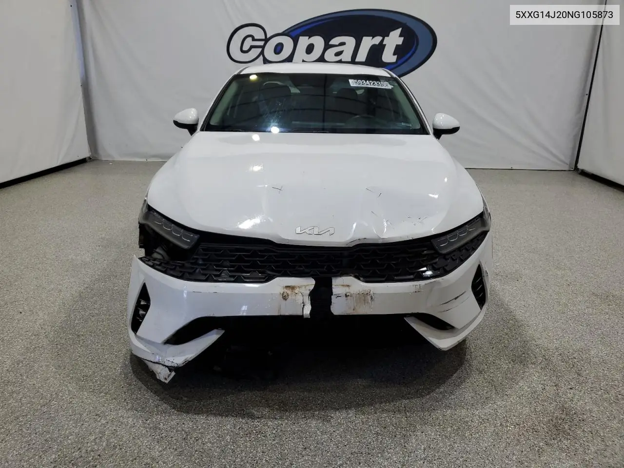 2022 Kia K5 Lxs VIN: 5XXG14J20NG105873 Lot: 59342335