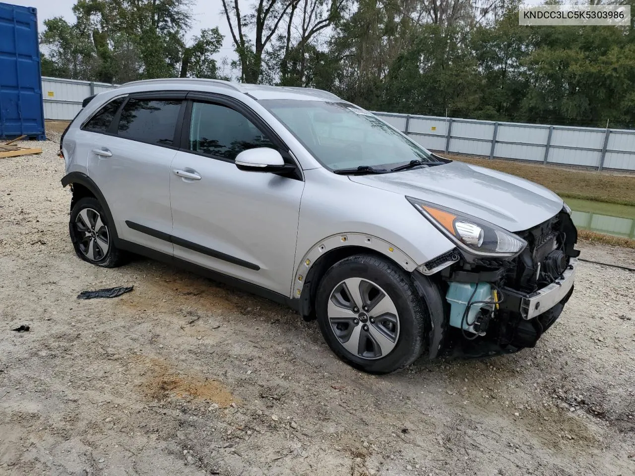 2019 Kia Niro Ex VIN: KNDCC3LC5K5303986 Lot: 43514055