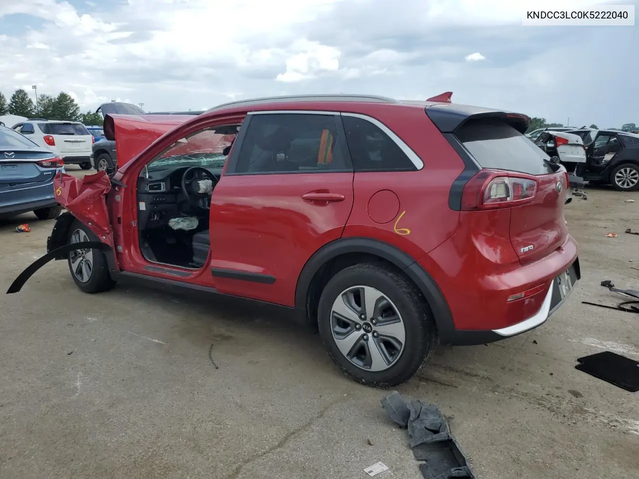 2019 Kia Niro Ex VIN: KNDCC3LC0K5222040 Lot: 62170335