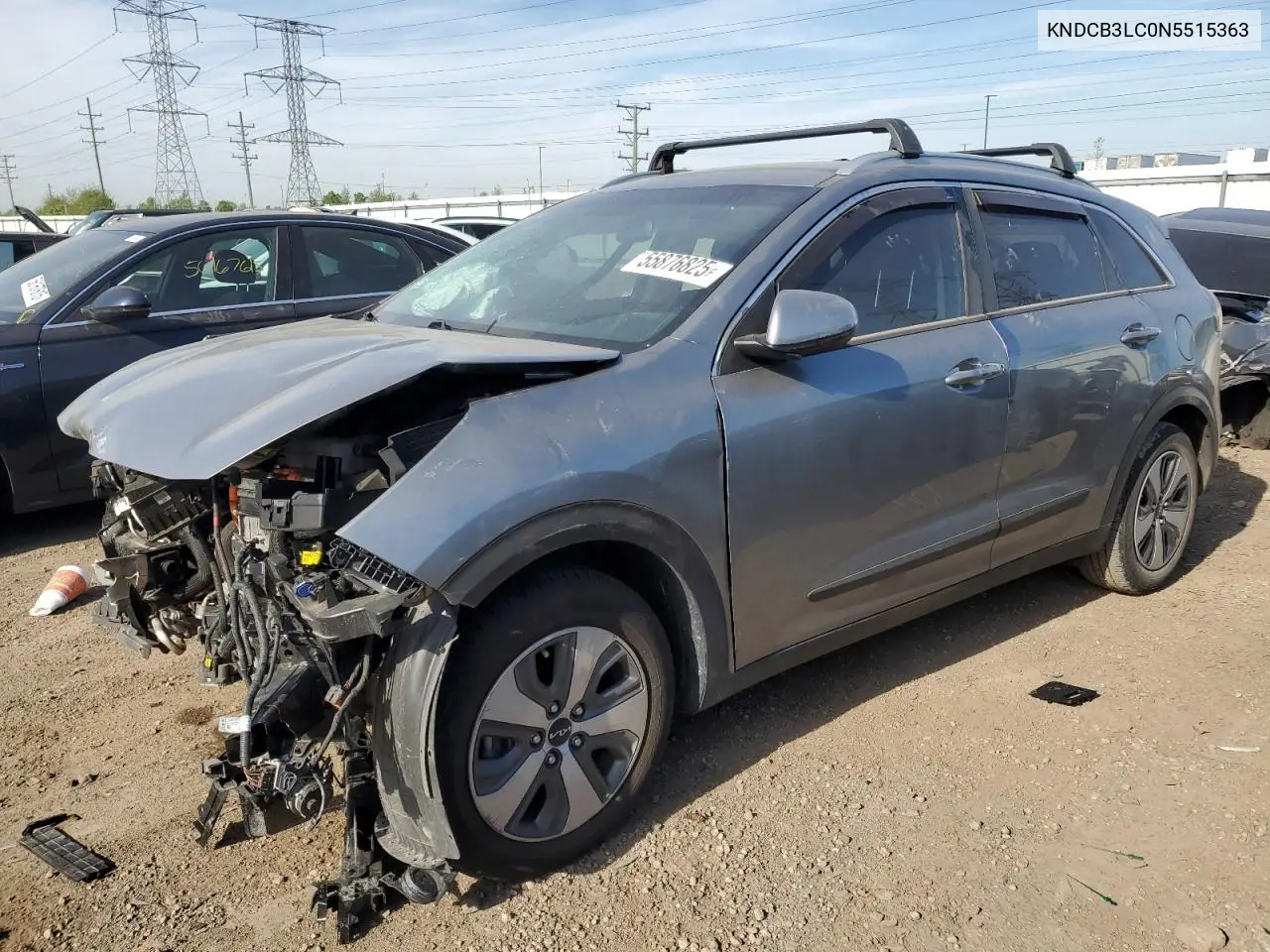 2022 Kia Niro Lx VIN: KNDCB3LC0N5515363 Lot: 55876825